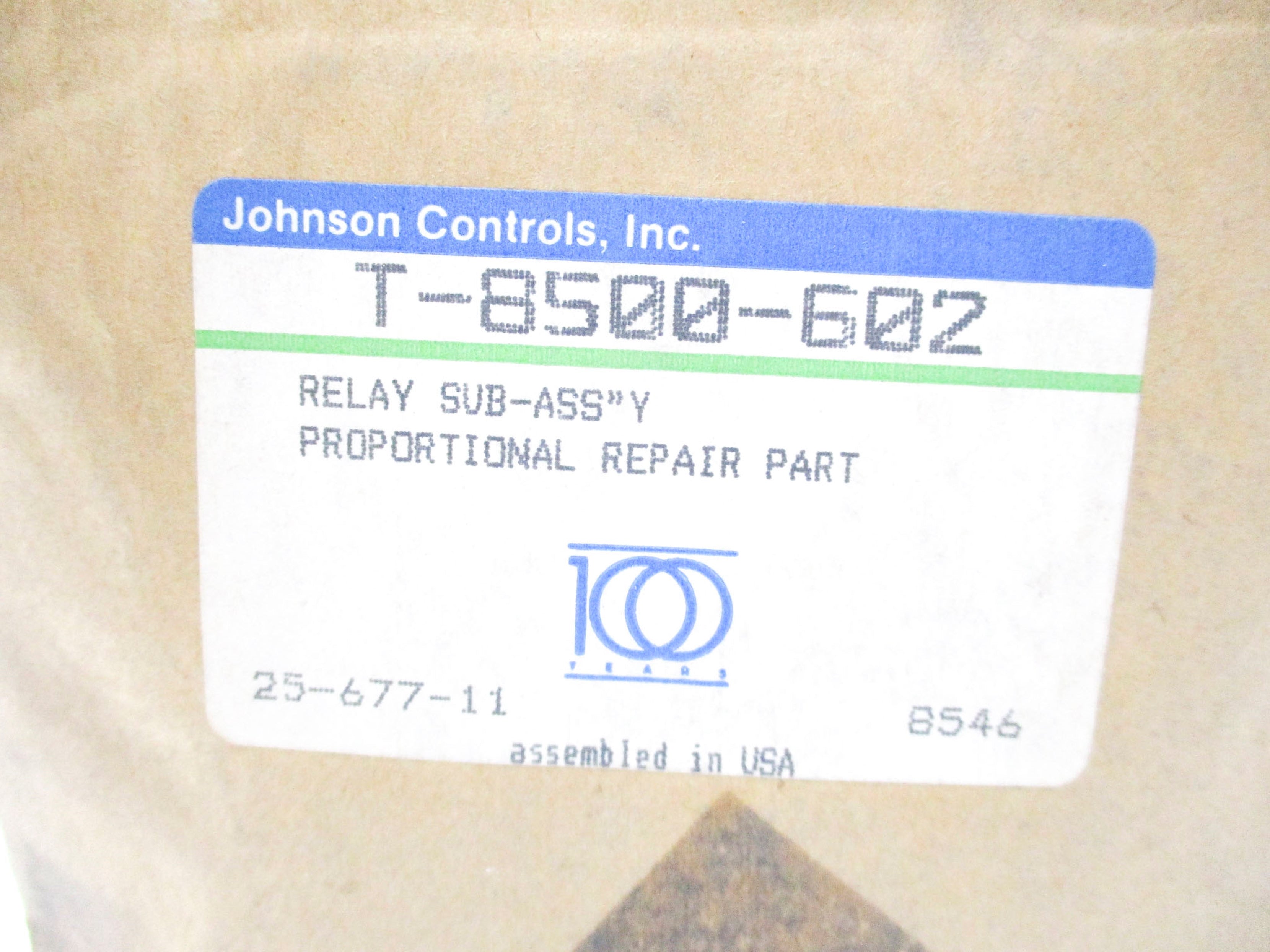 JOHNSON CONTROLS T-8500-602 NSFS