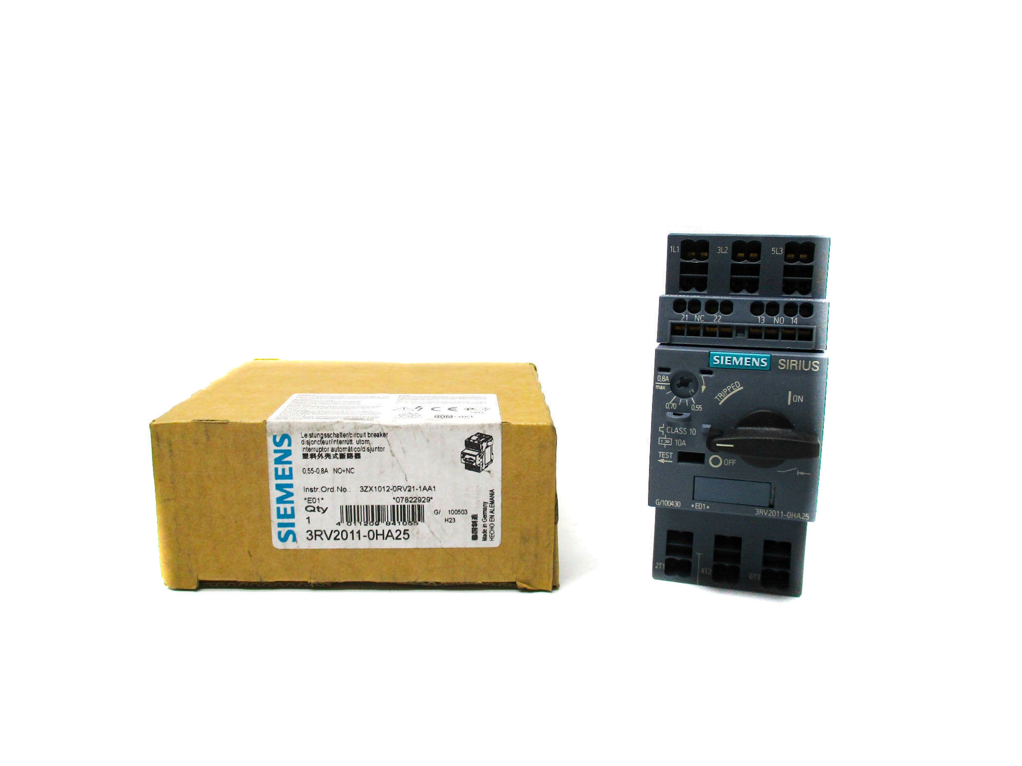 SIEMENS 3RV2011-0HA25 0.55-0.8A NSMP