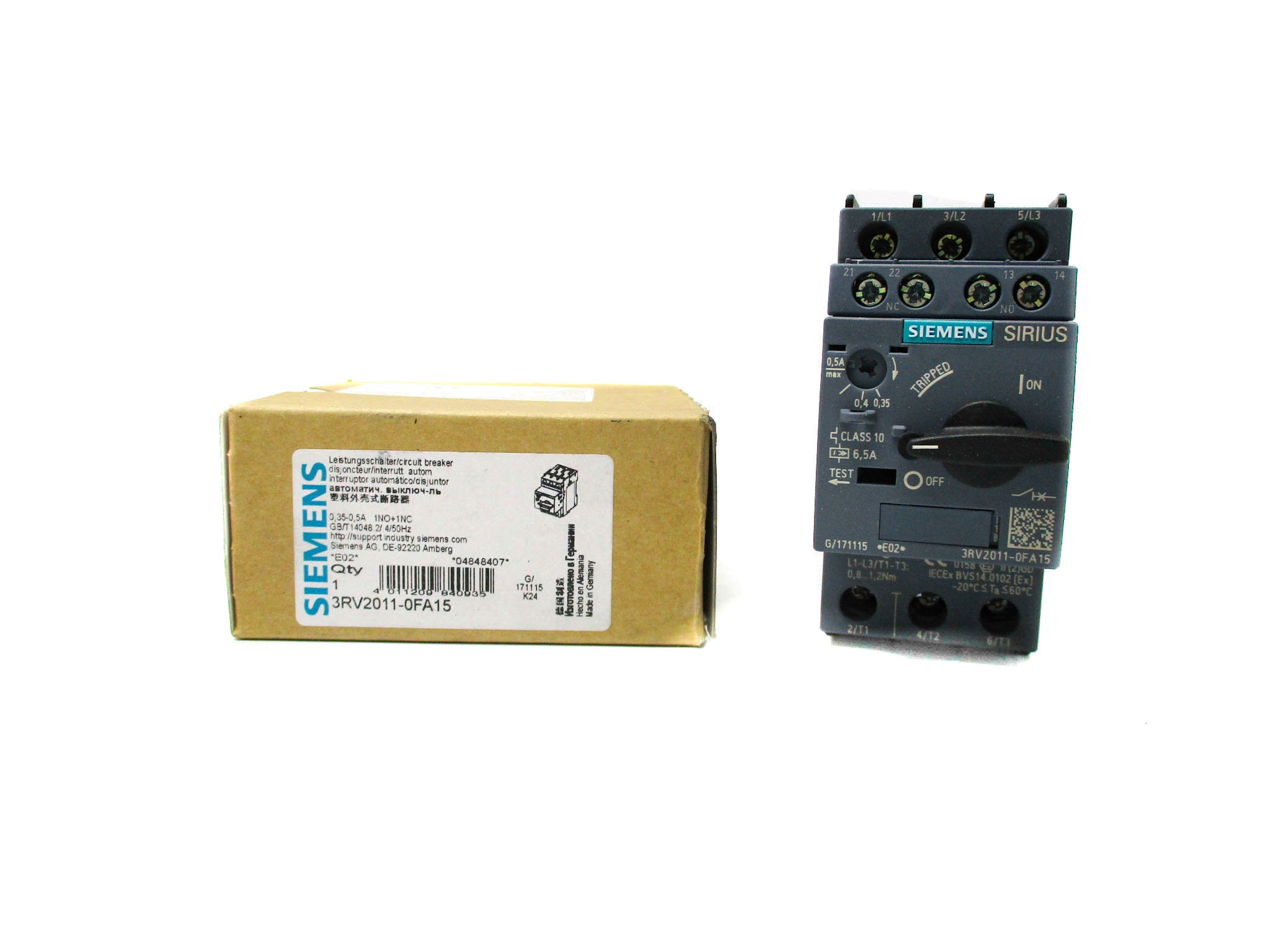 SIEMENS 3RV2011-0FA15 0.35-0.5A NSMP