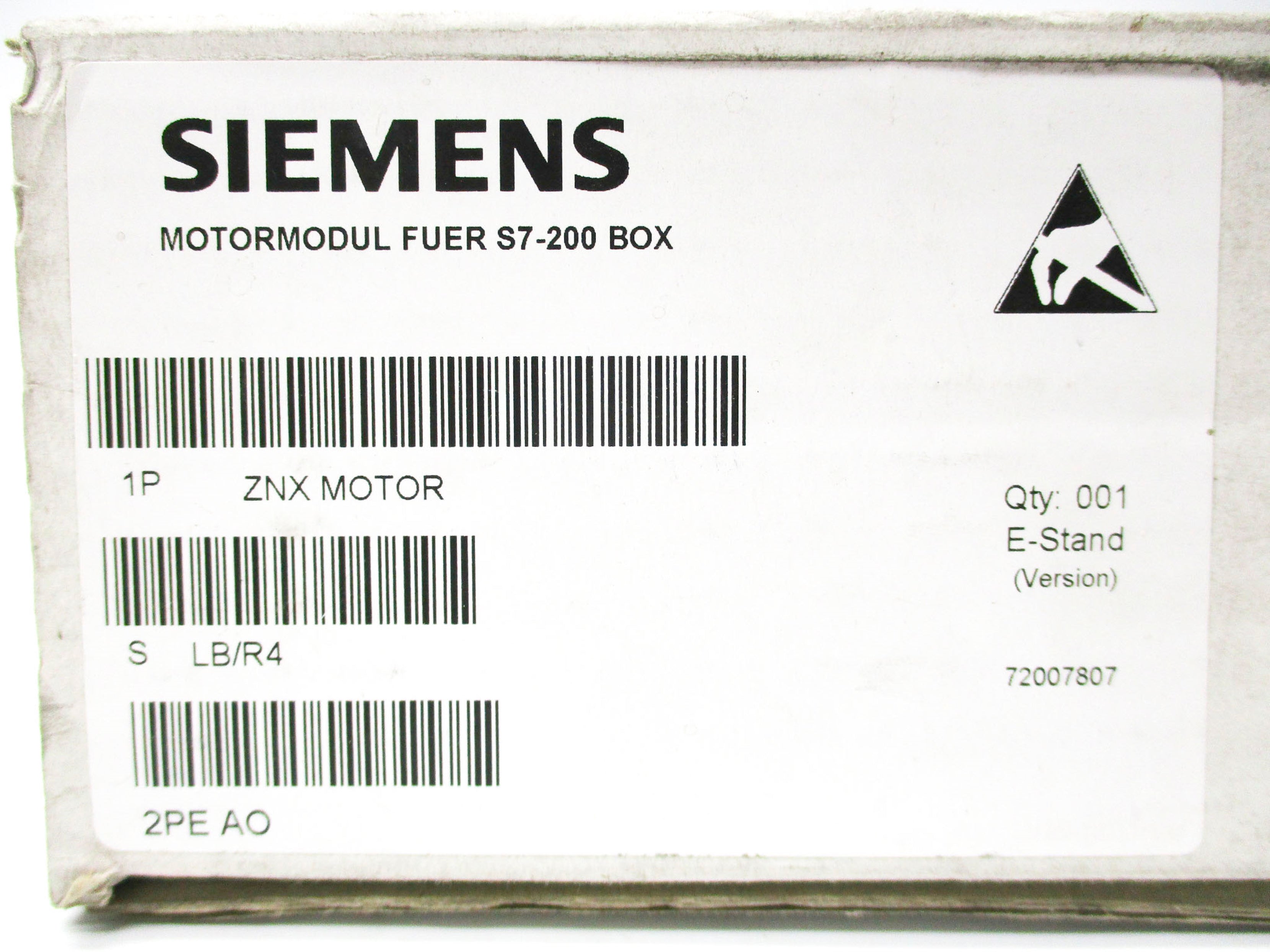 SIEMENS ZNXMOTOR NSMP