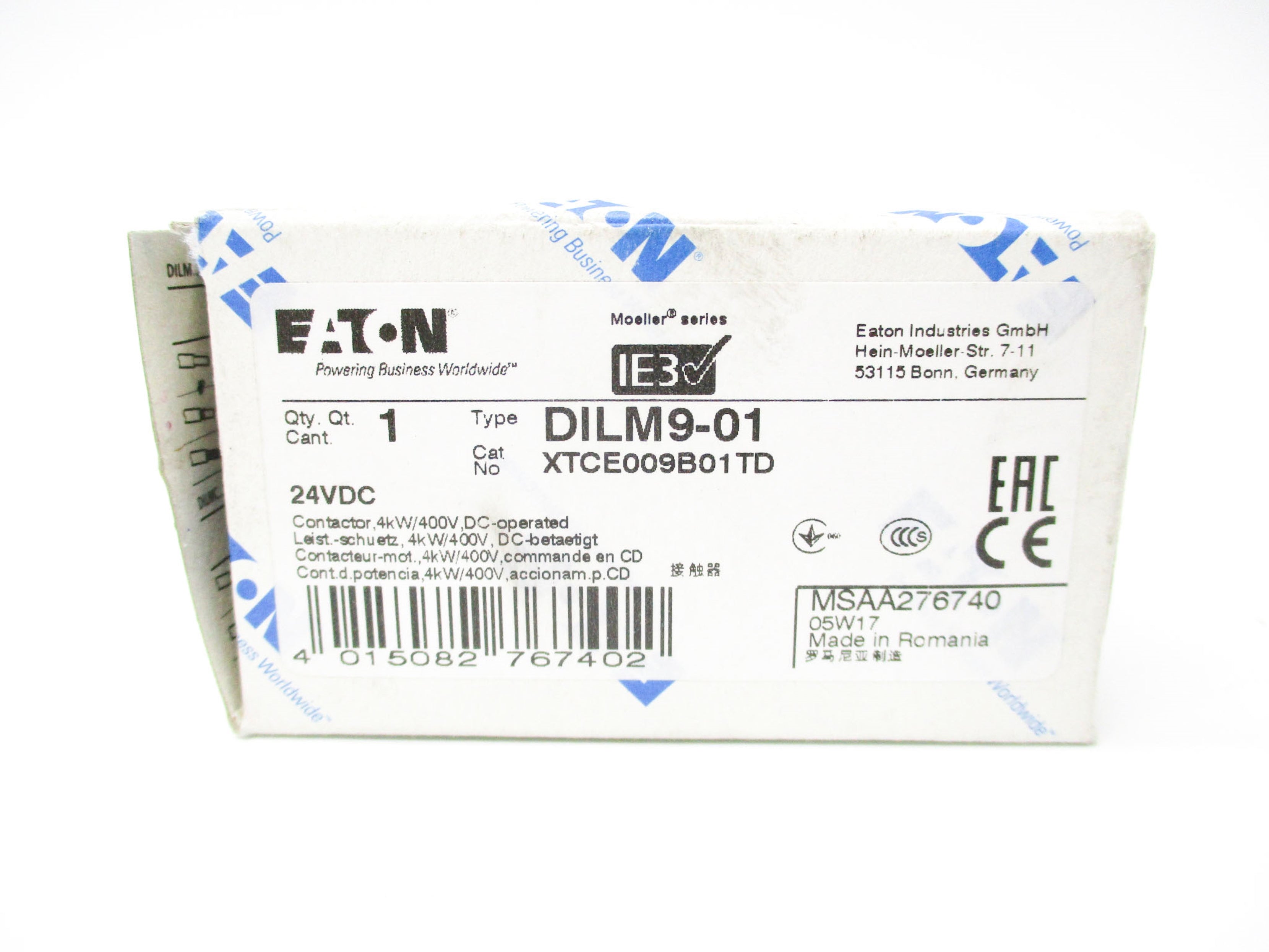 EATON DILM9-01 24VDC NSMP