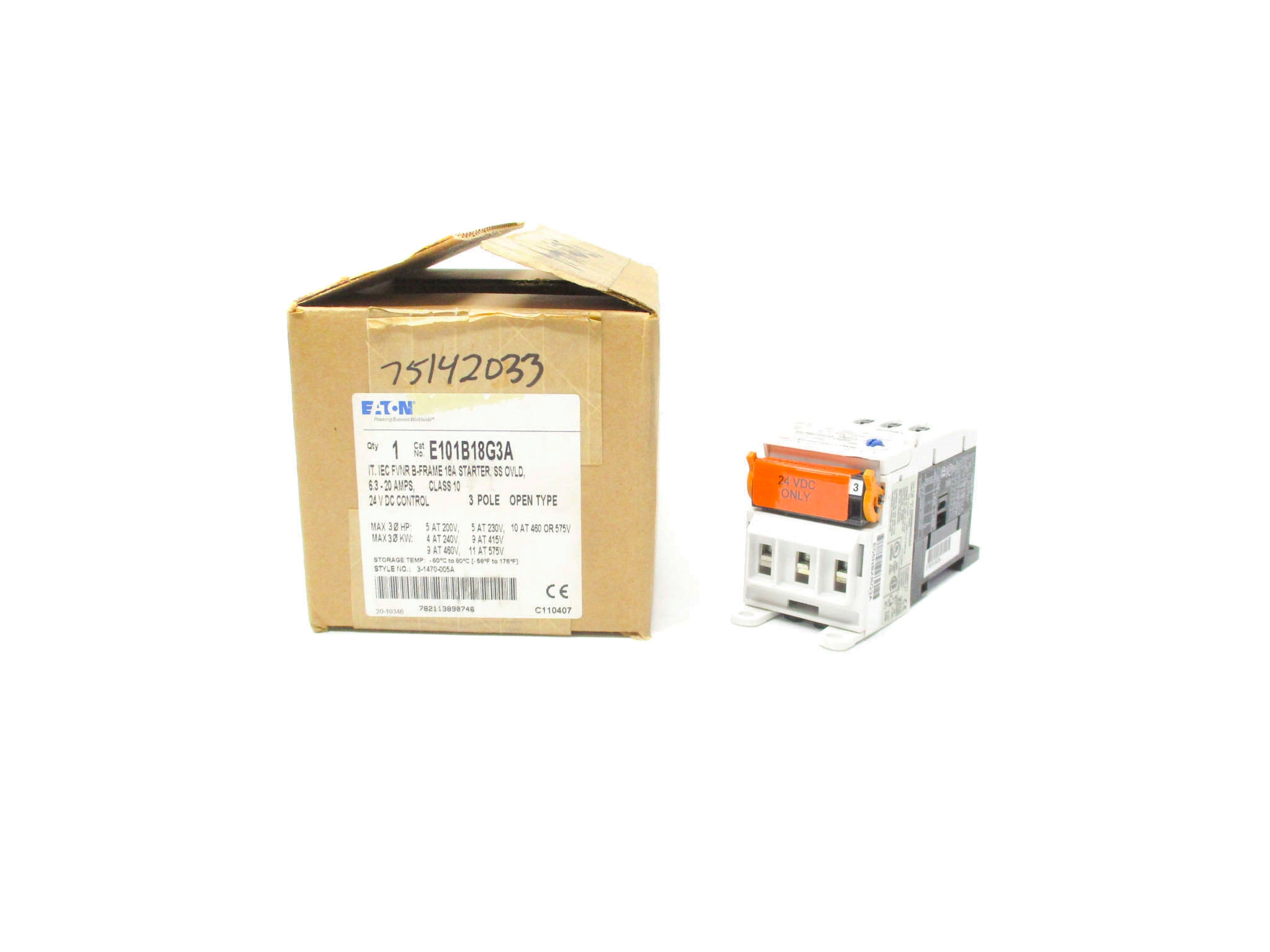 EATON E101B18G3A 24V 18A NSMP