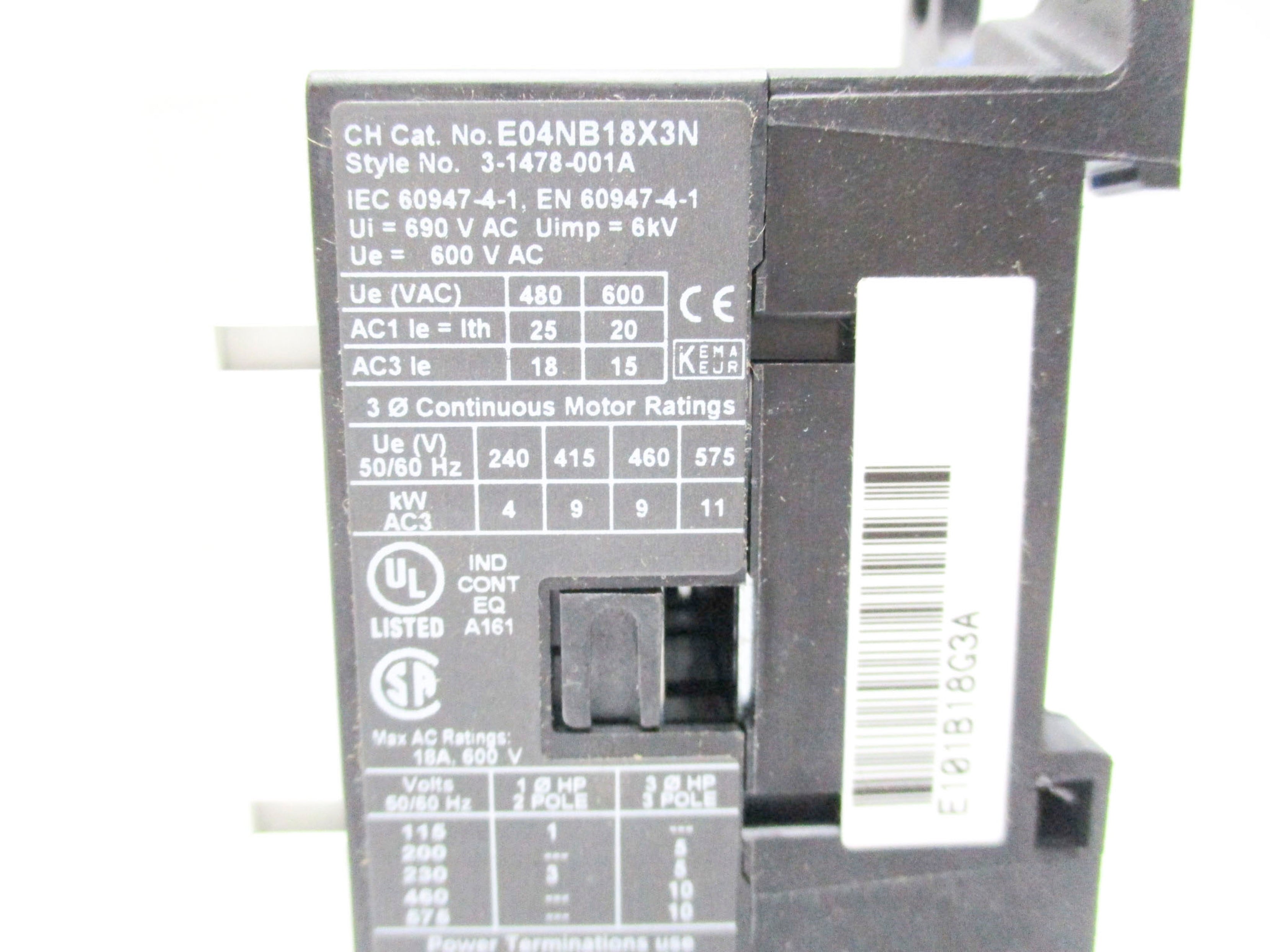 EATON E101B18G3A 24V 18A NSMP