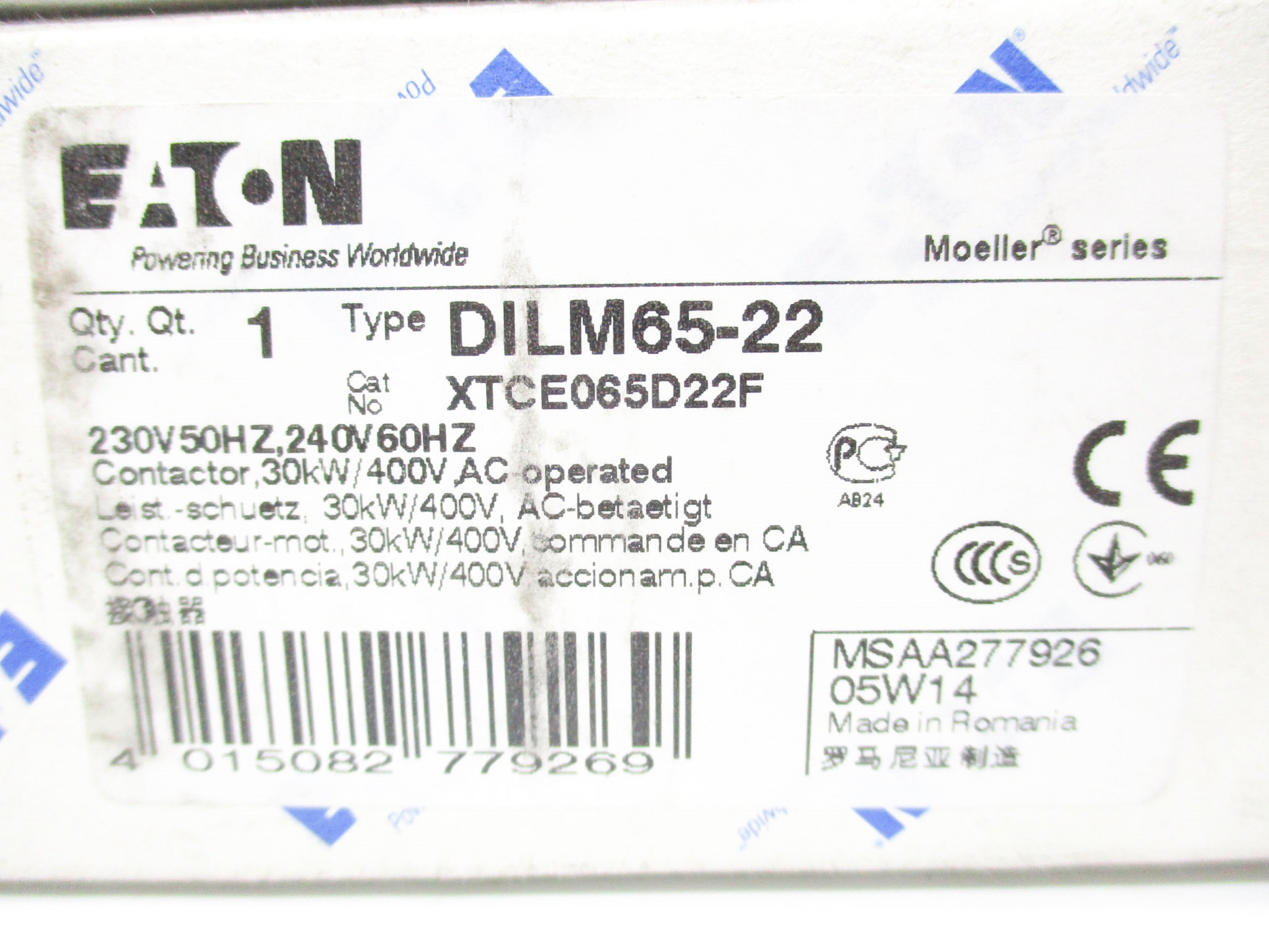 EATON DILM65-22 230/240V NSMP