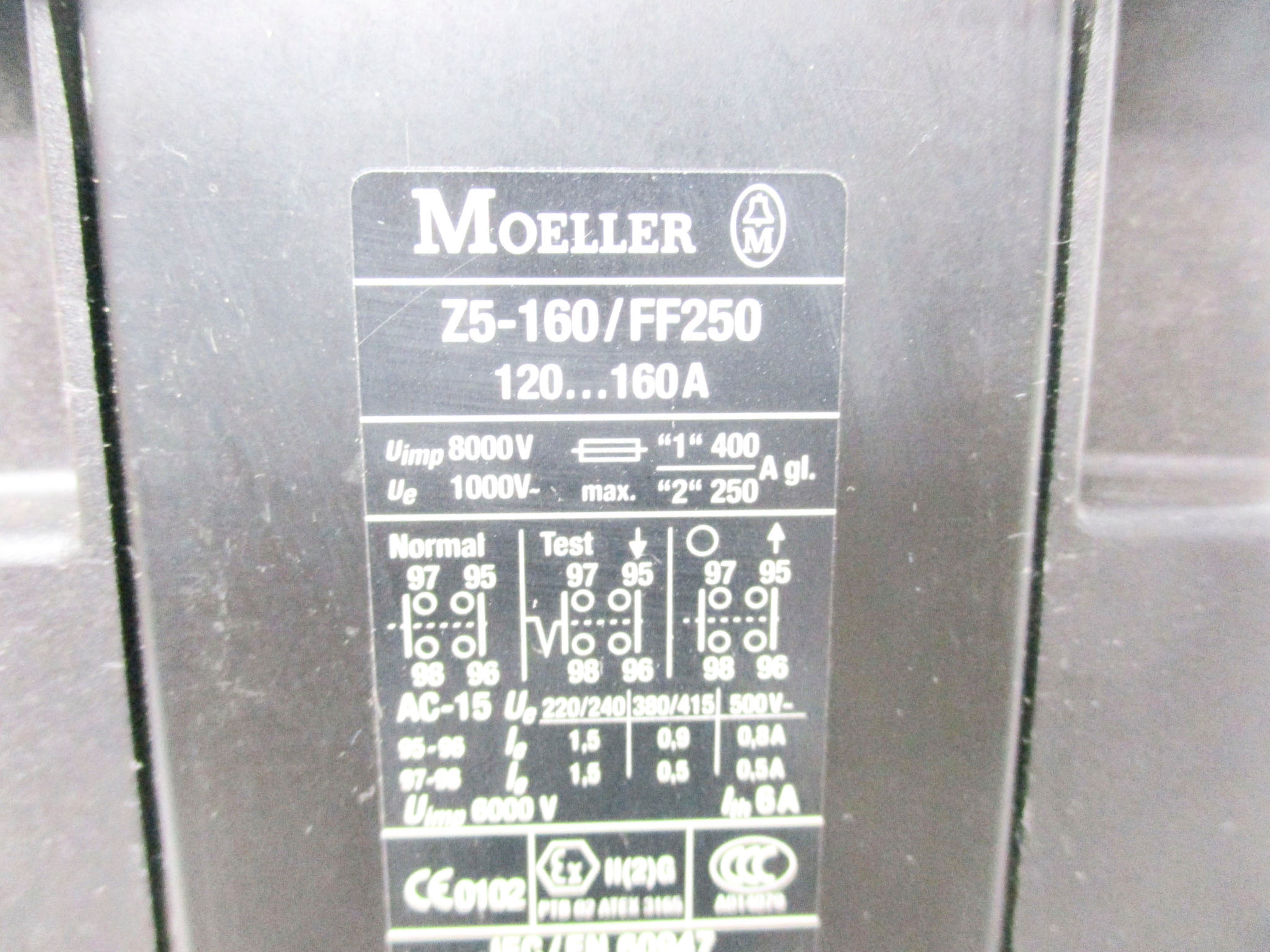 MOELLER Z5-160/FF250 120-160A NSMP