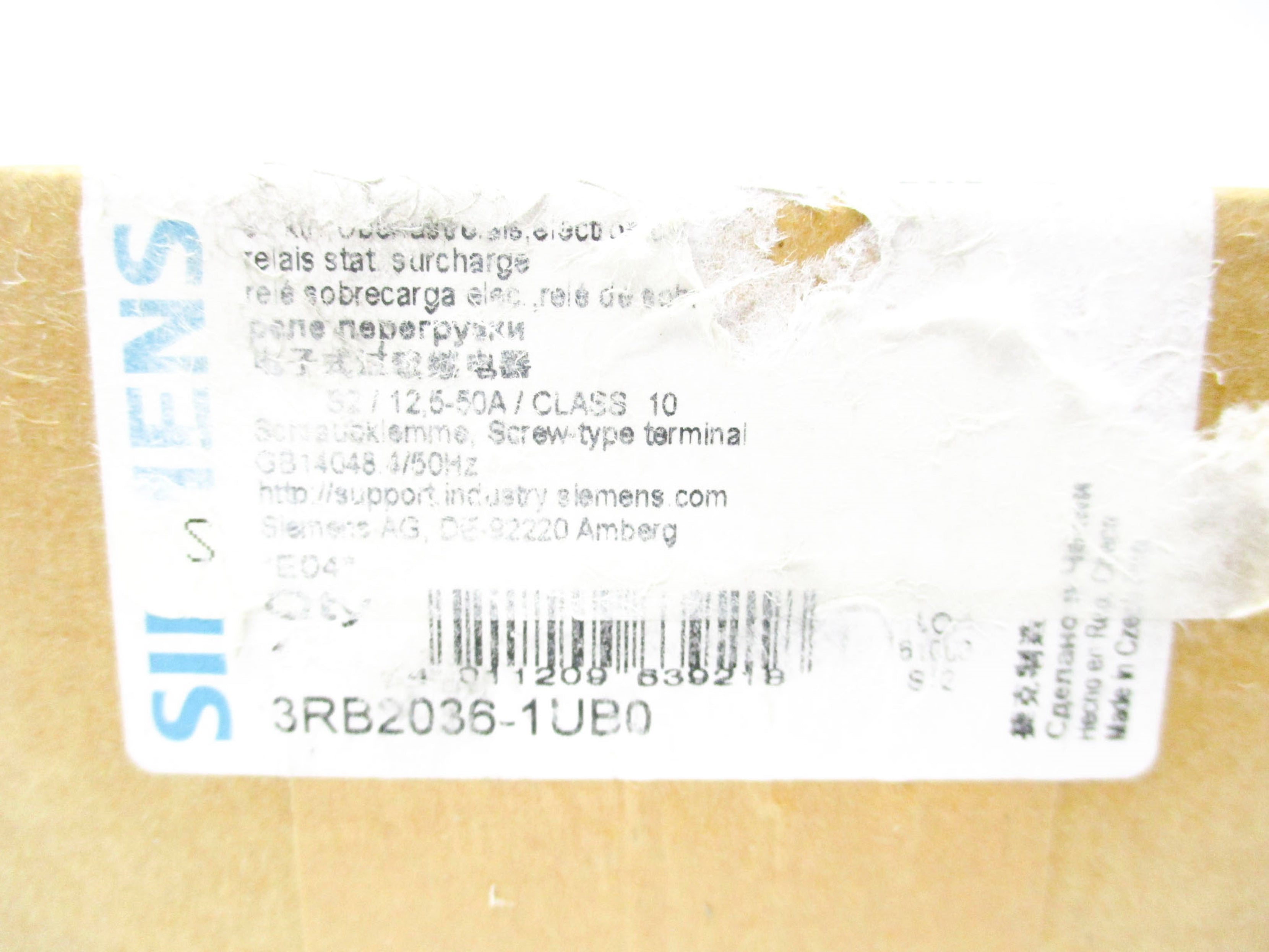 SIEMENS 3RB2036-1UB0 12,5-50A NSFS