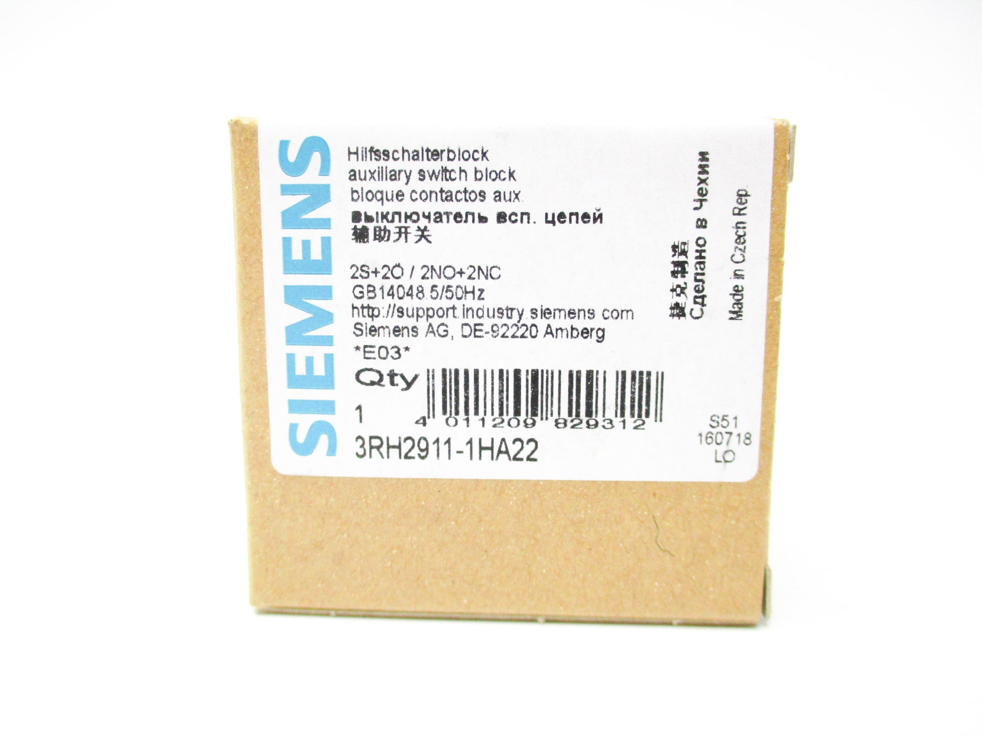 SIEMENS 3RH2911-1HA22 240V 10A NSMP