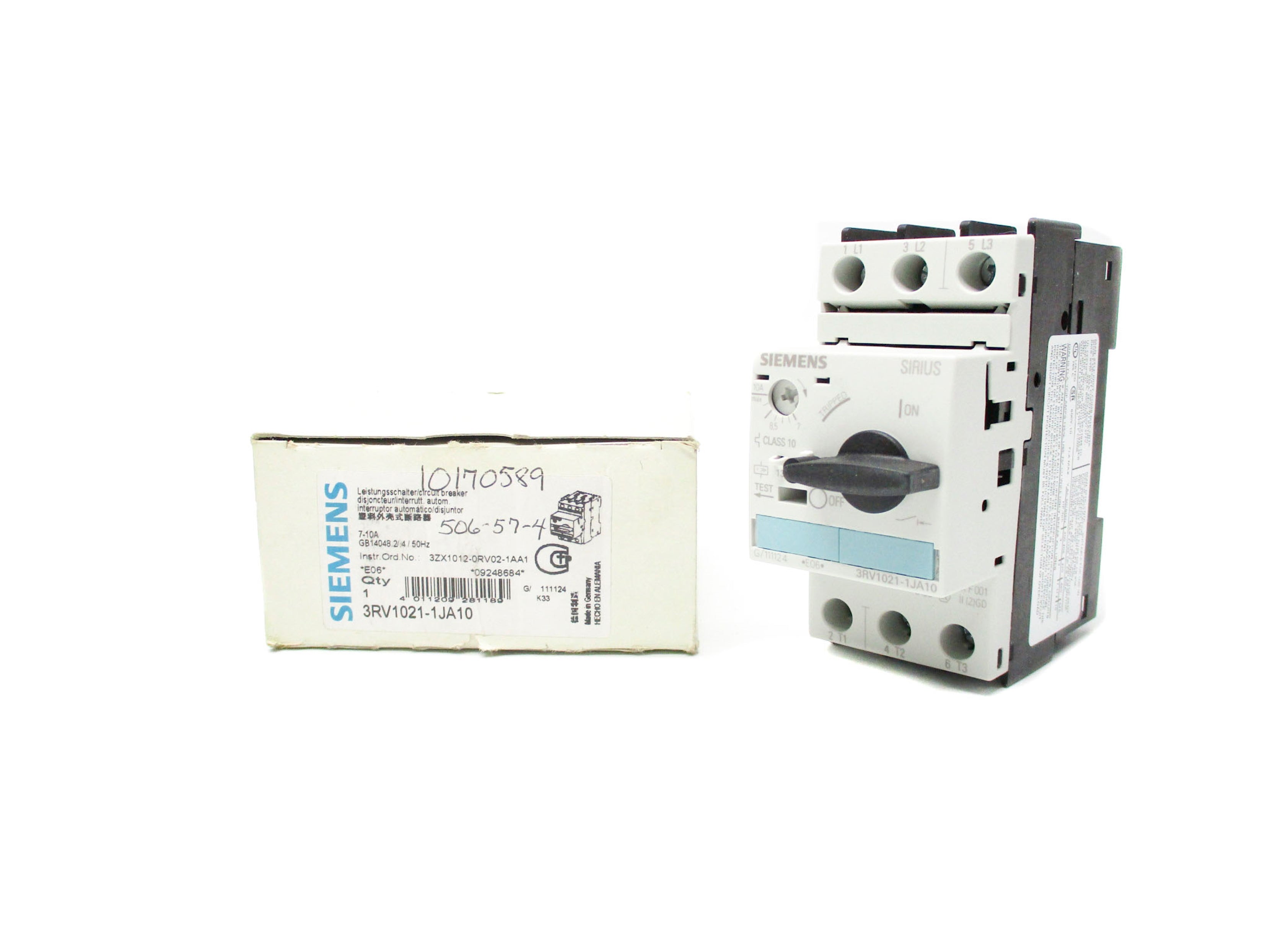 SIEMENS 3RV1021-1JA10 400V 50A NSMP