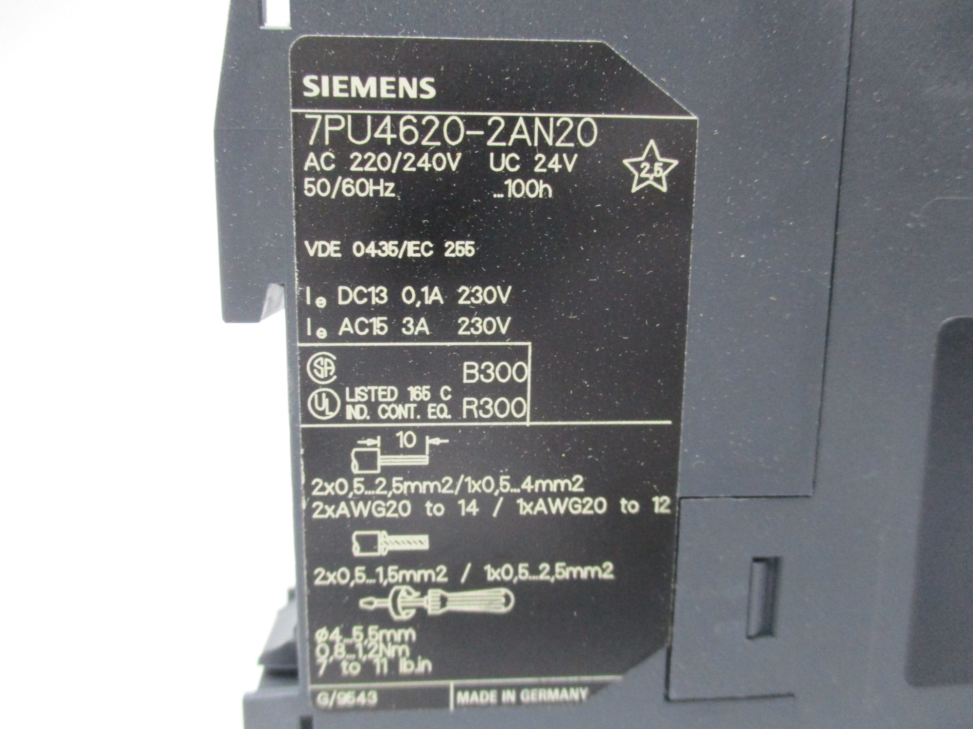 SIEMENS 7PU4620-2AN20 24V NSMP