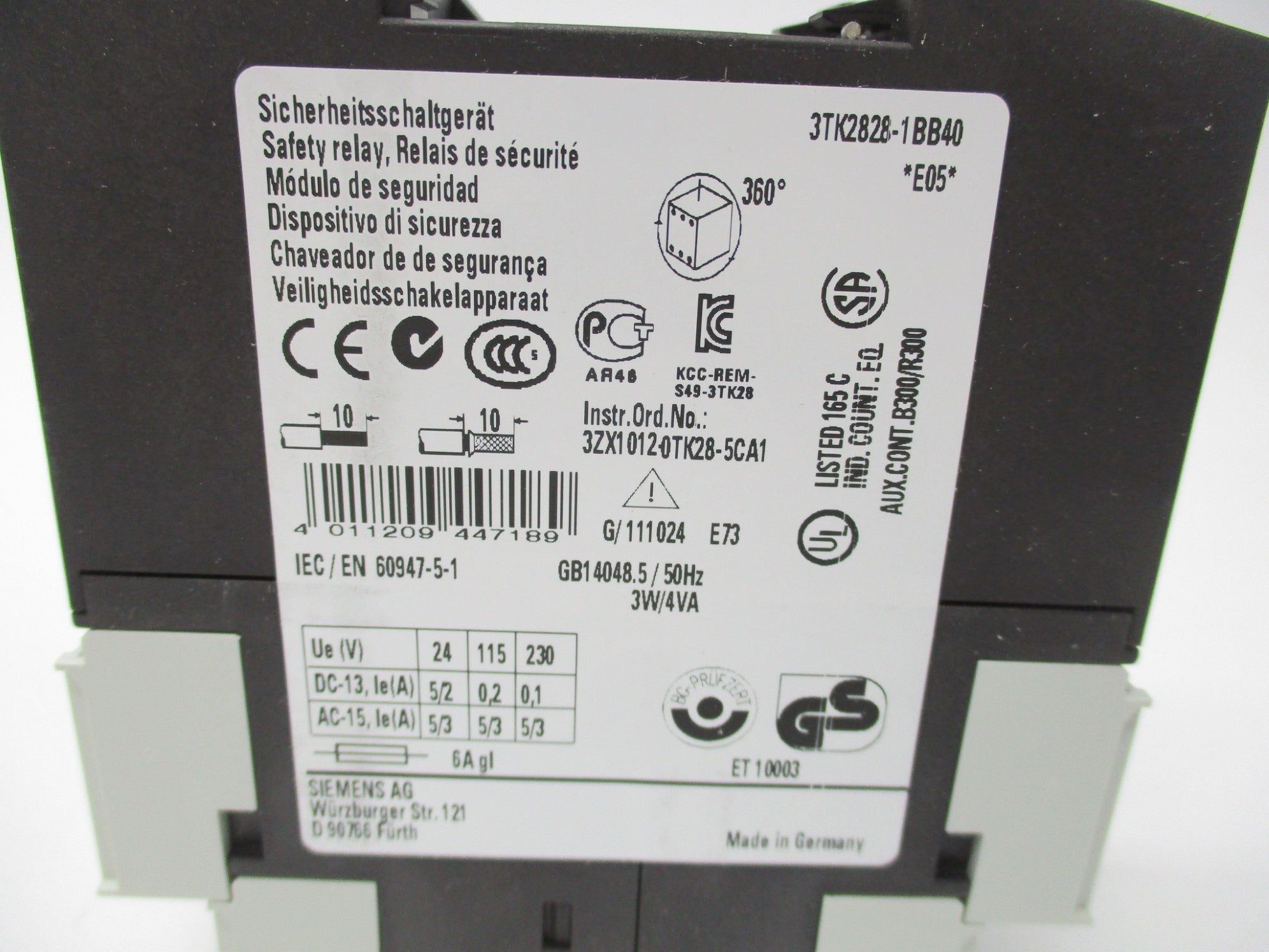 SIEMENS 3TK2828-1BB40 24V NSMP