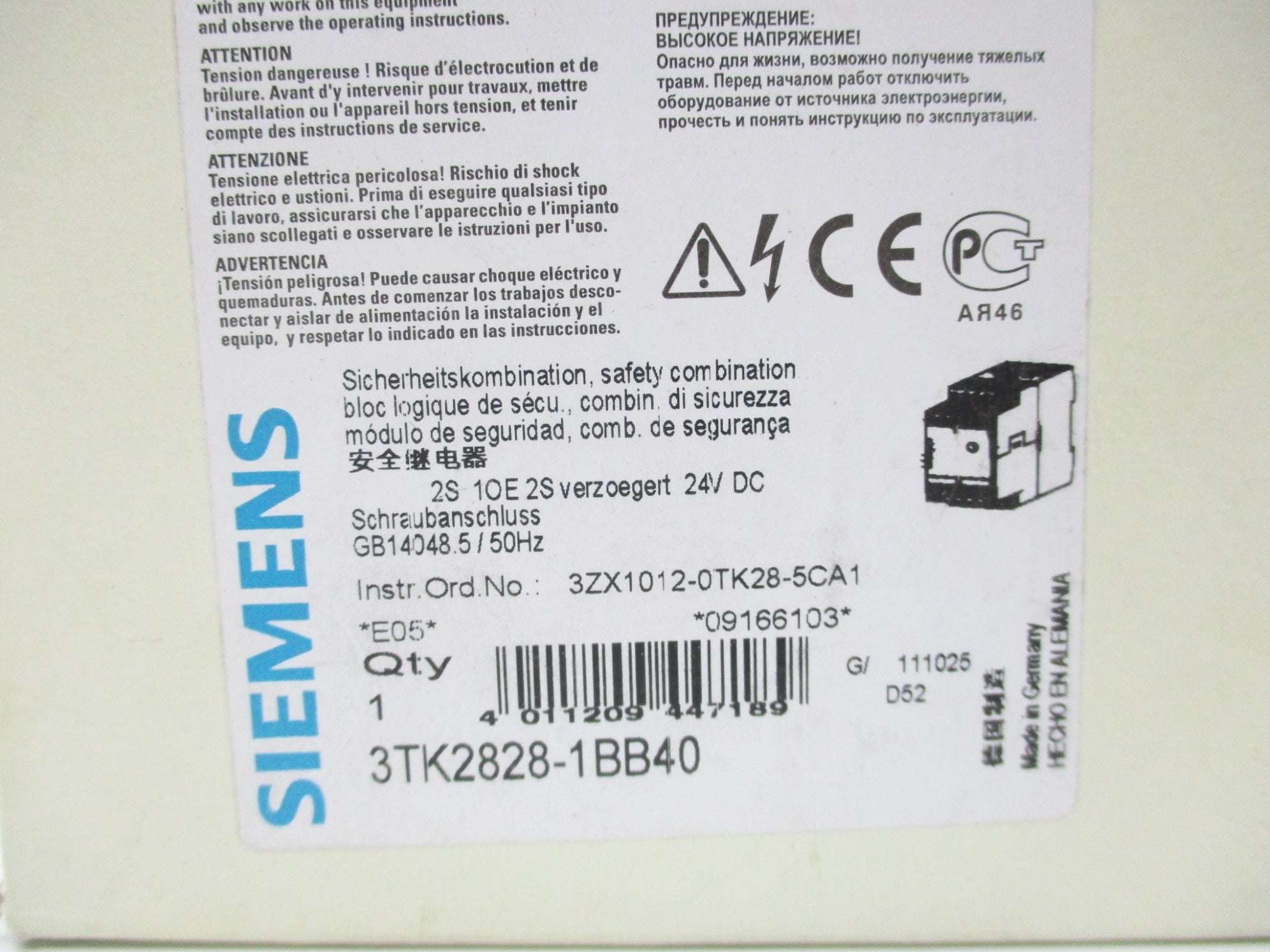 SIEMENS 3TK2828-1BB40 24V NSMP