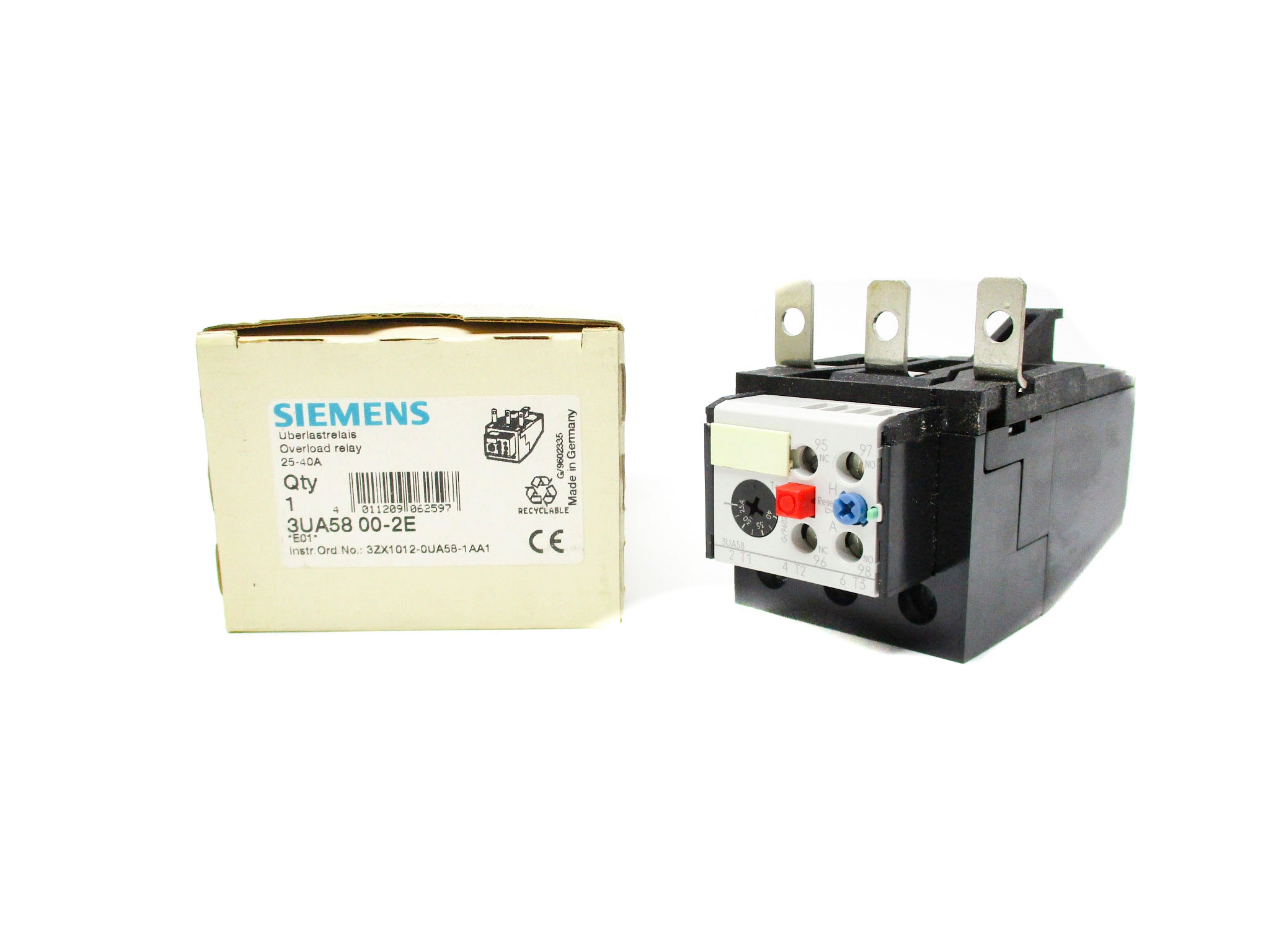 SIEMENS 3UA5800-2E 600VAC 25-40A NSMP