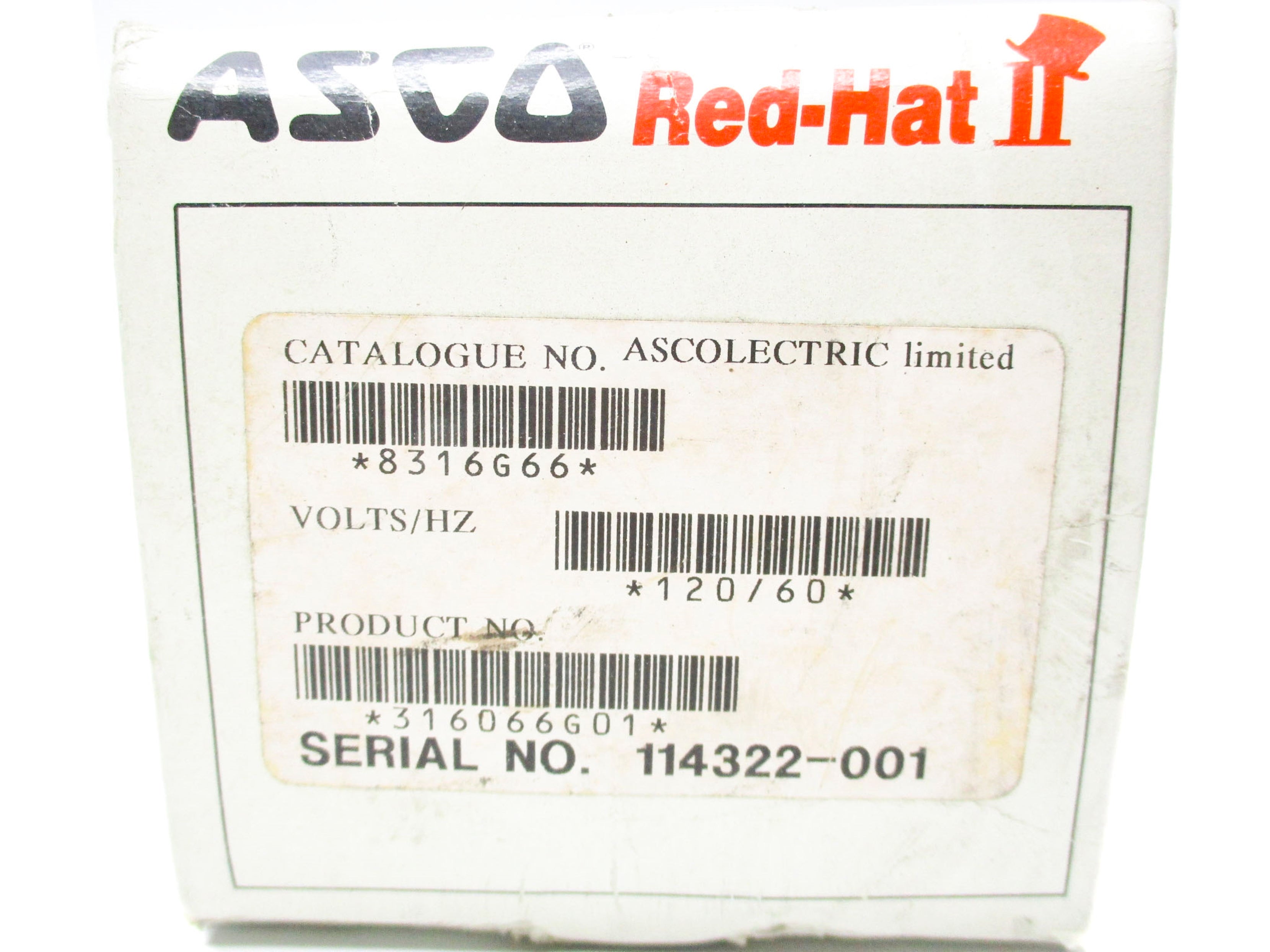 ASCO 8316G66 10-125 PSI NSMP