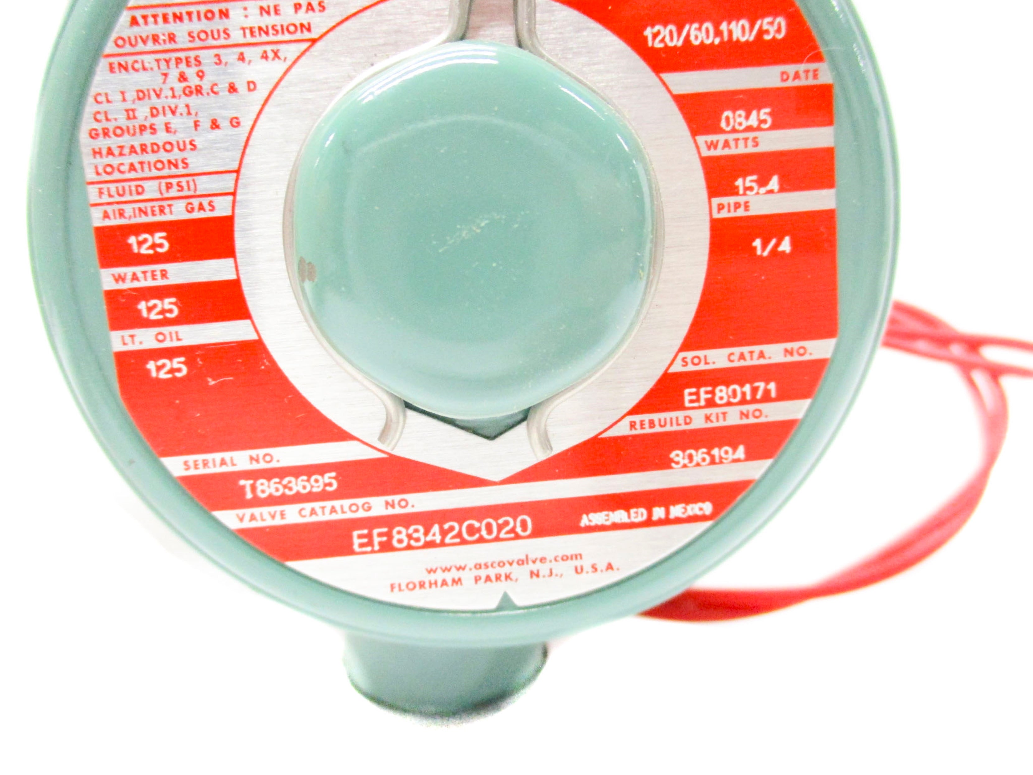 ASCO EF8342C020 125 PSI NSMP