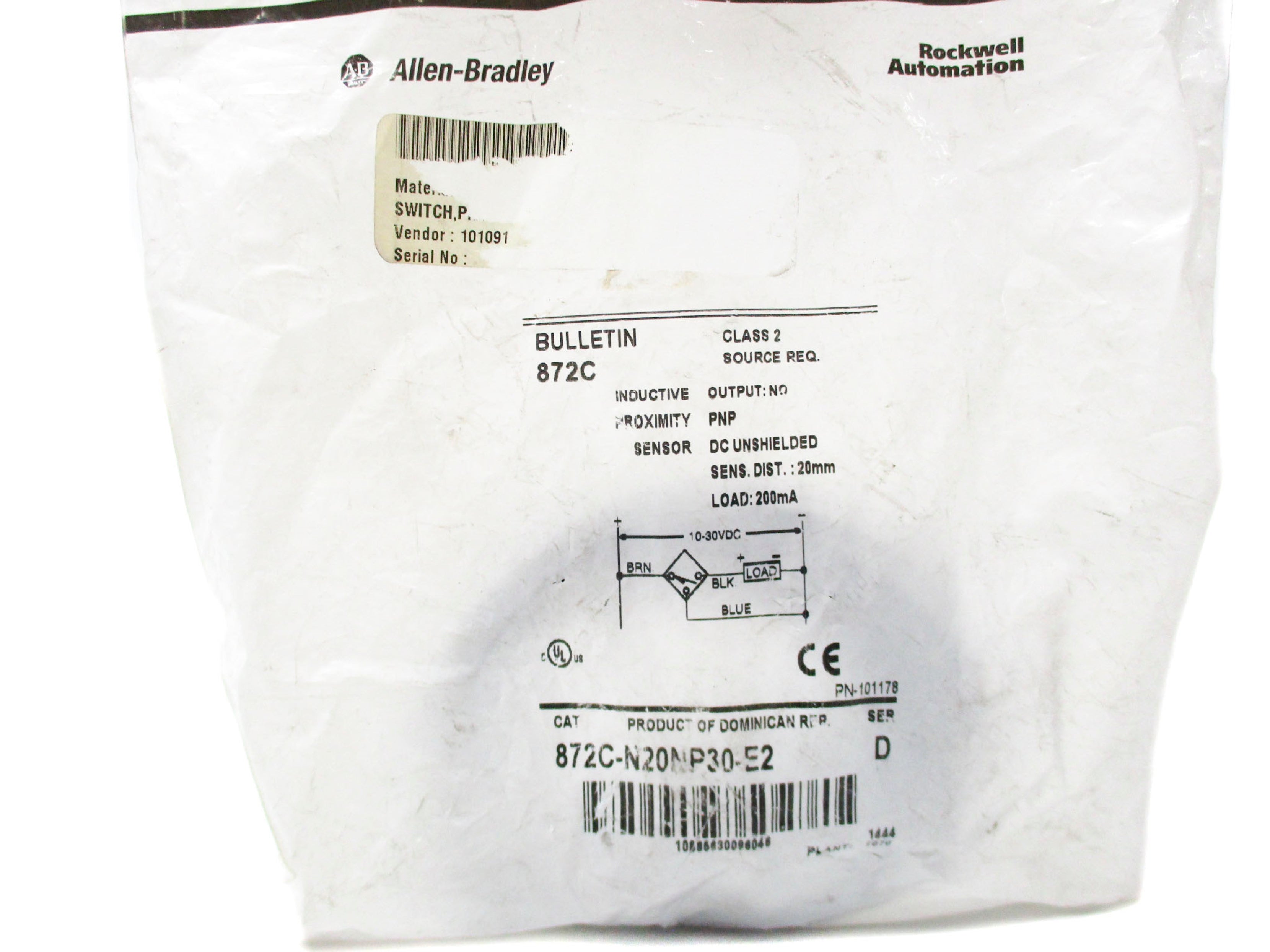 INDUSTRIAL SPARE PART 872C-N20NP30-E2 SER. D NSMP