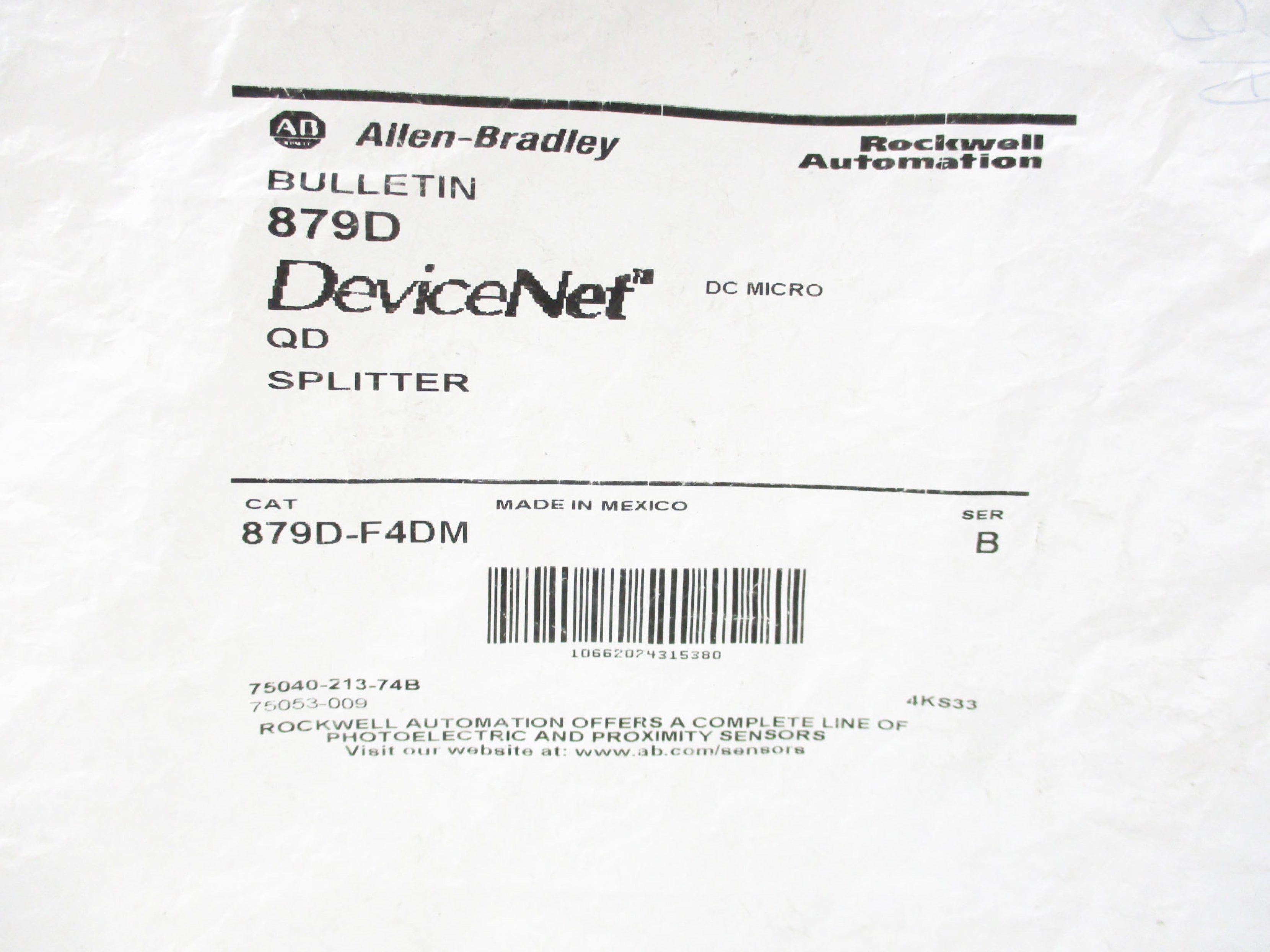 ALLEN BRADLEY 879D-F4DM SER. B NSMP