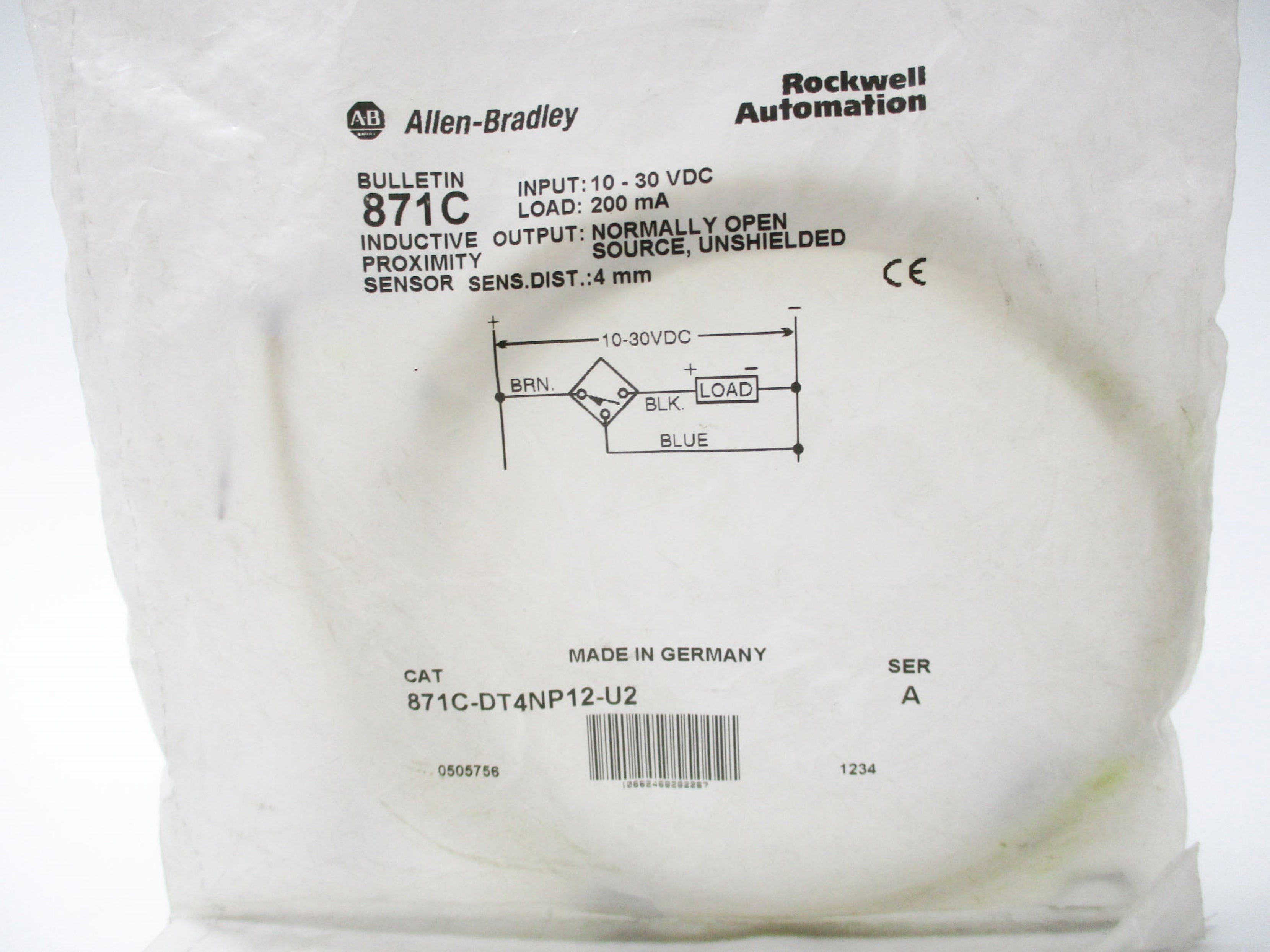 ALLEN BRADLEY 871C-DT4NP12-U2 SER. A NSMP