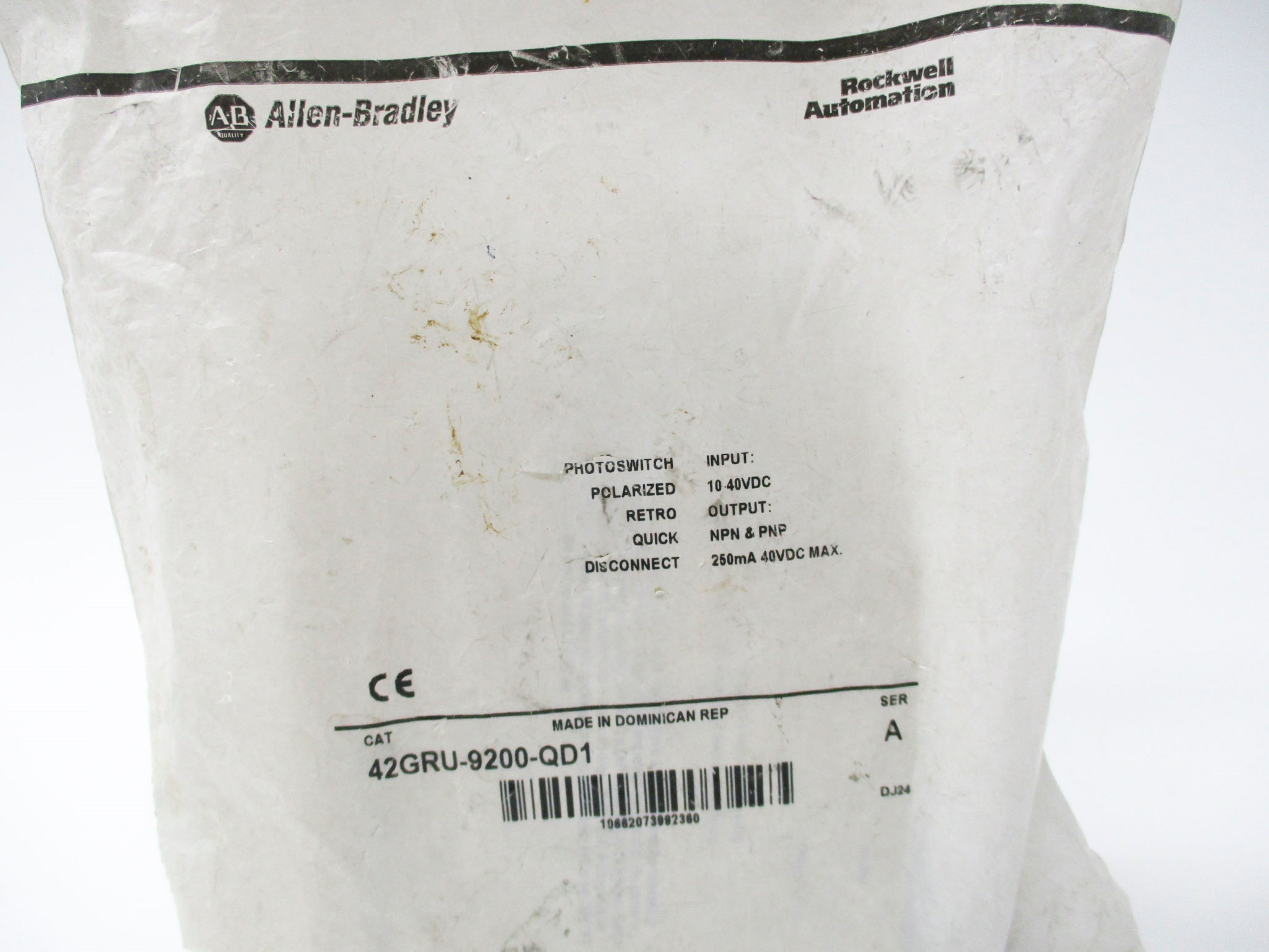 ALLEN BRADLEY 42GRU-9200-QD1 SER. A 10-40VDC NSMP
