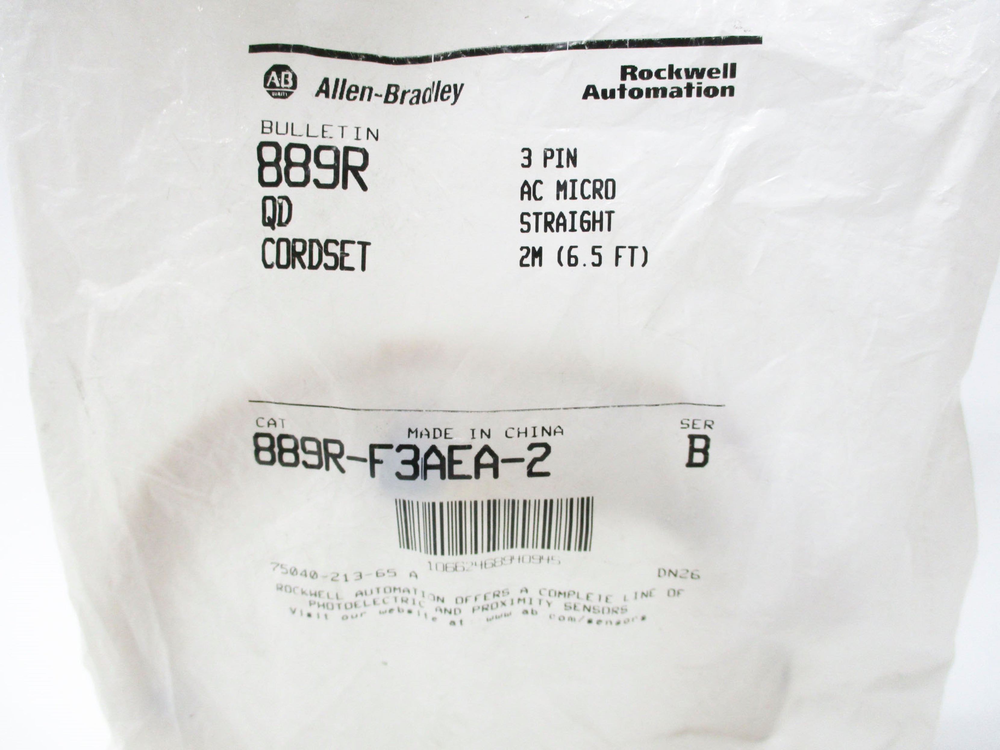 ALLEN BRADLEY 889R-F3AEA-2 SER. B NSMP