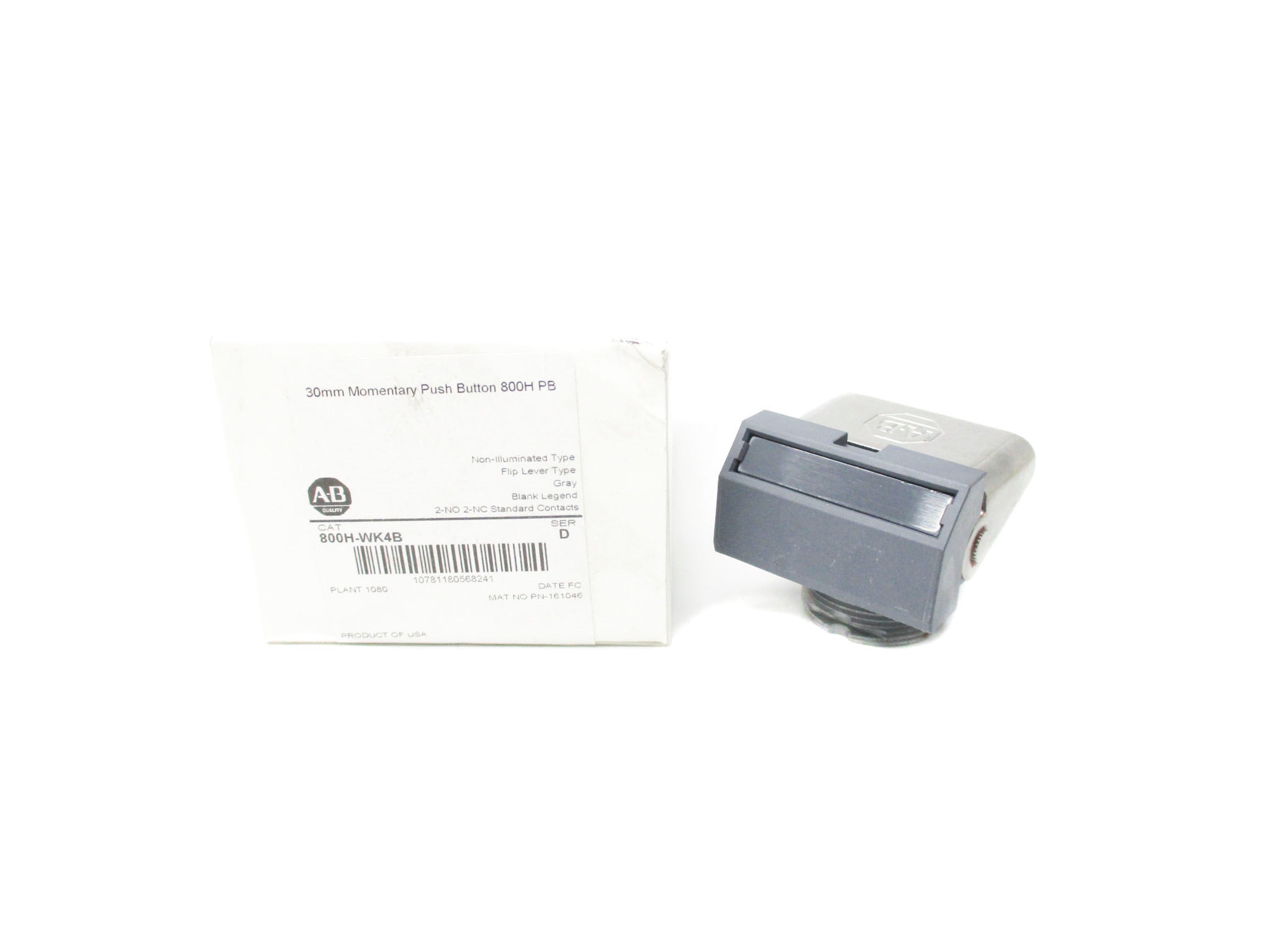 ALLEN BRADLEY 800H-WK4B SER. D (WH) NSMP