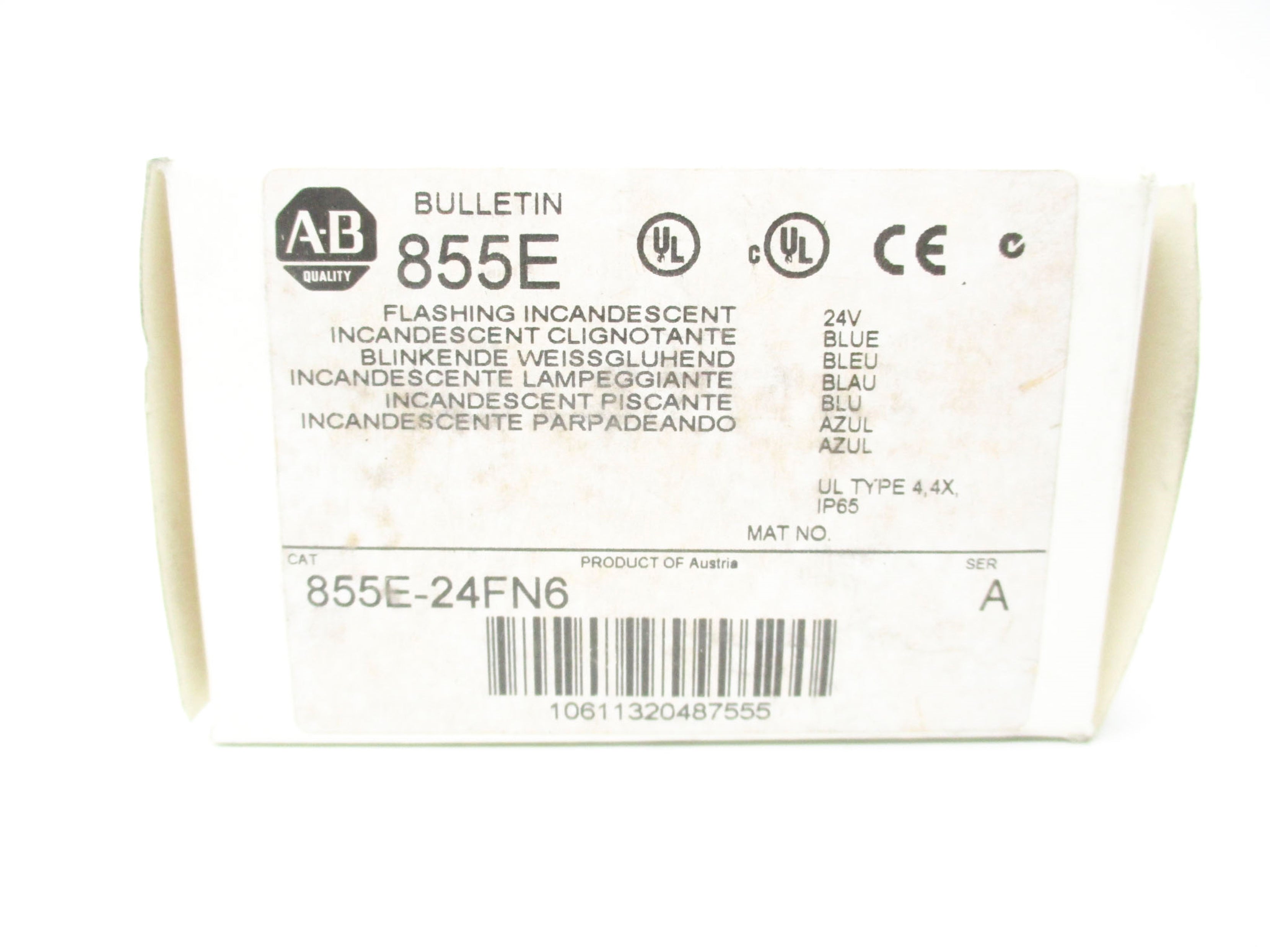 ALLEN BRADLEY 855E-24FN6 SER. A (WH) NSMP