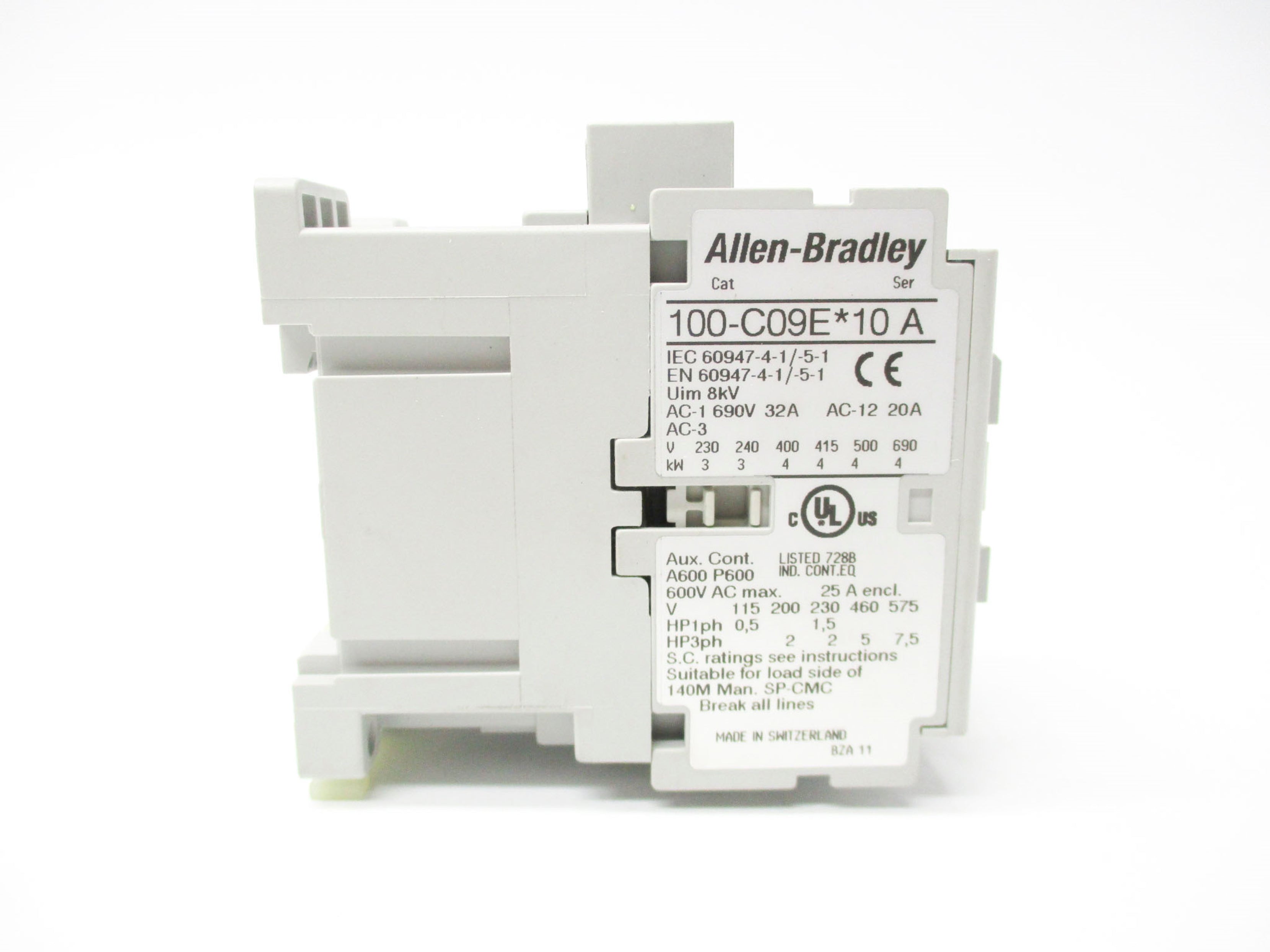 ALLEN BRADLEY 100-C09EJ10 SER. A (BR/WH) NSMP