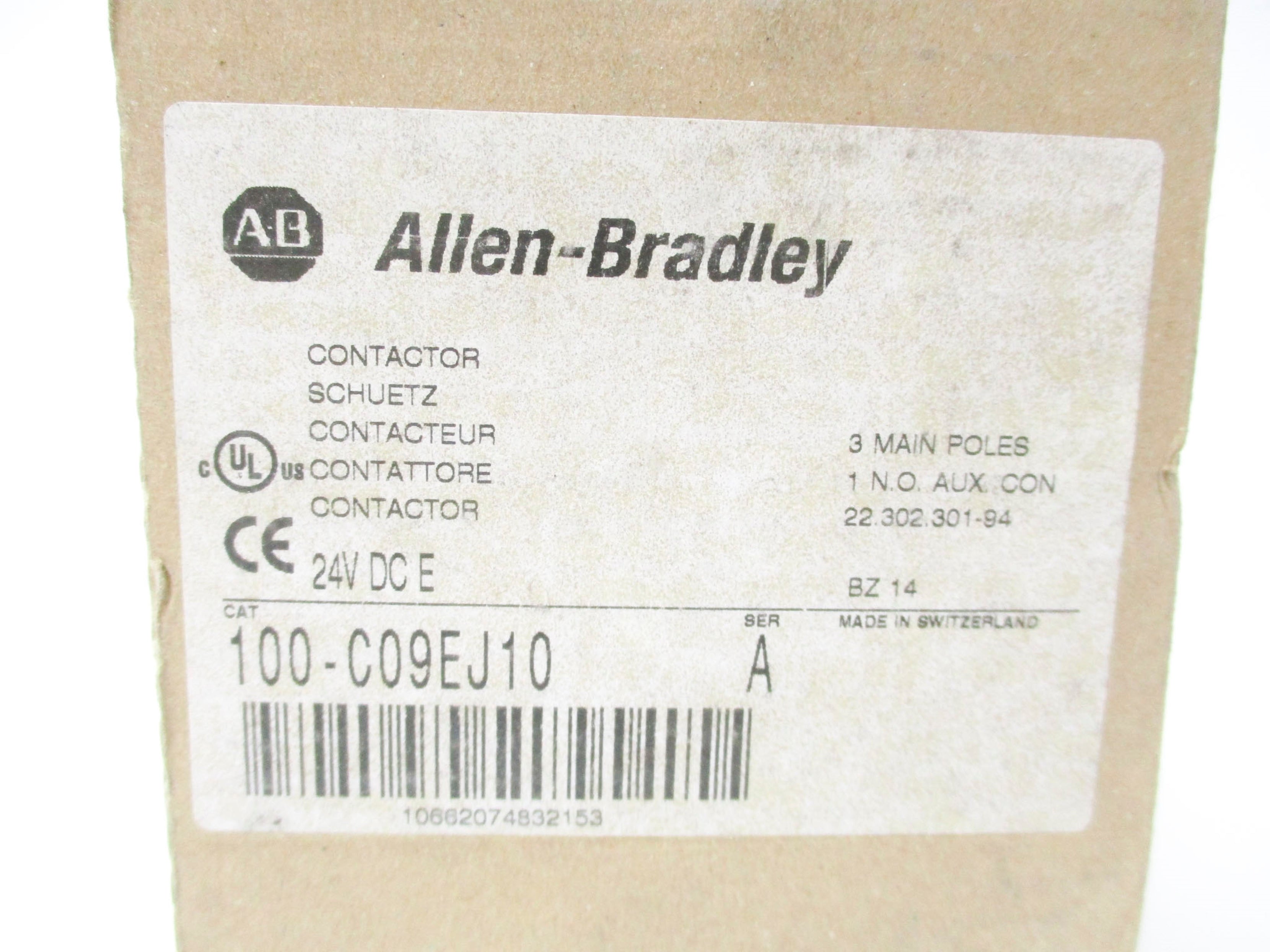 ALLEN BRADLEY 100-C09EJ10 SER. A (BR/WH) NSMP