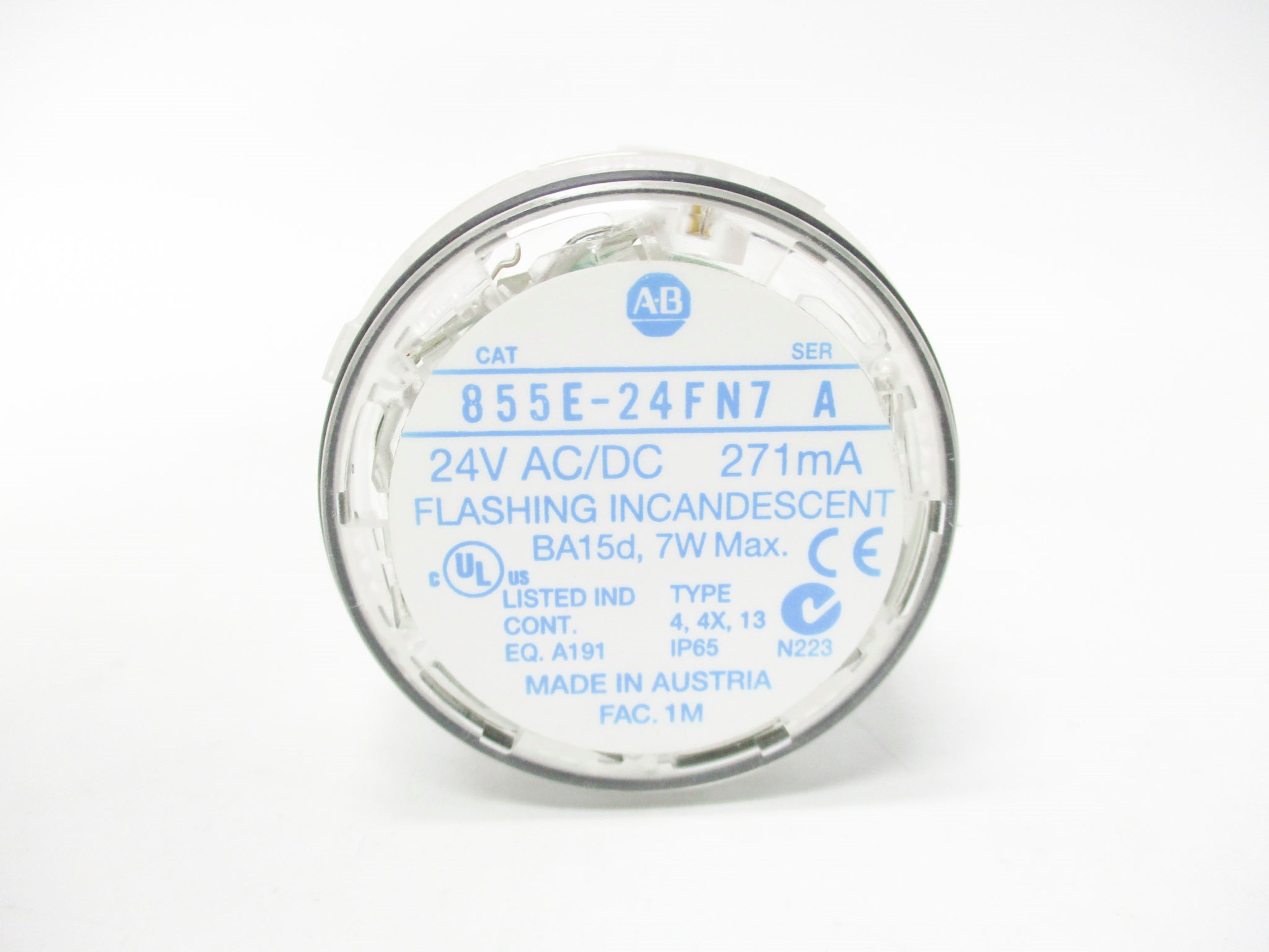 ALLEN BRADLEY 855E-24FN7 SER. A (WH) NSMP
