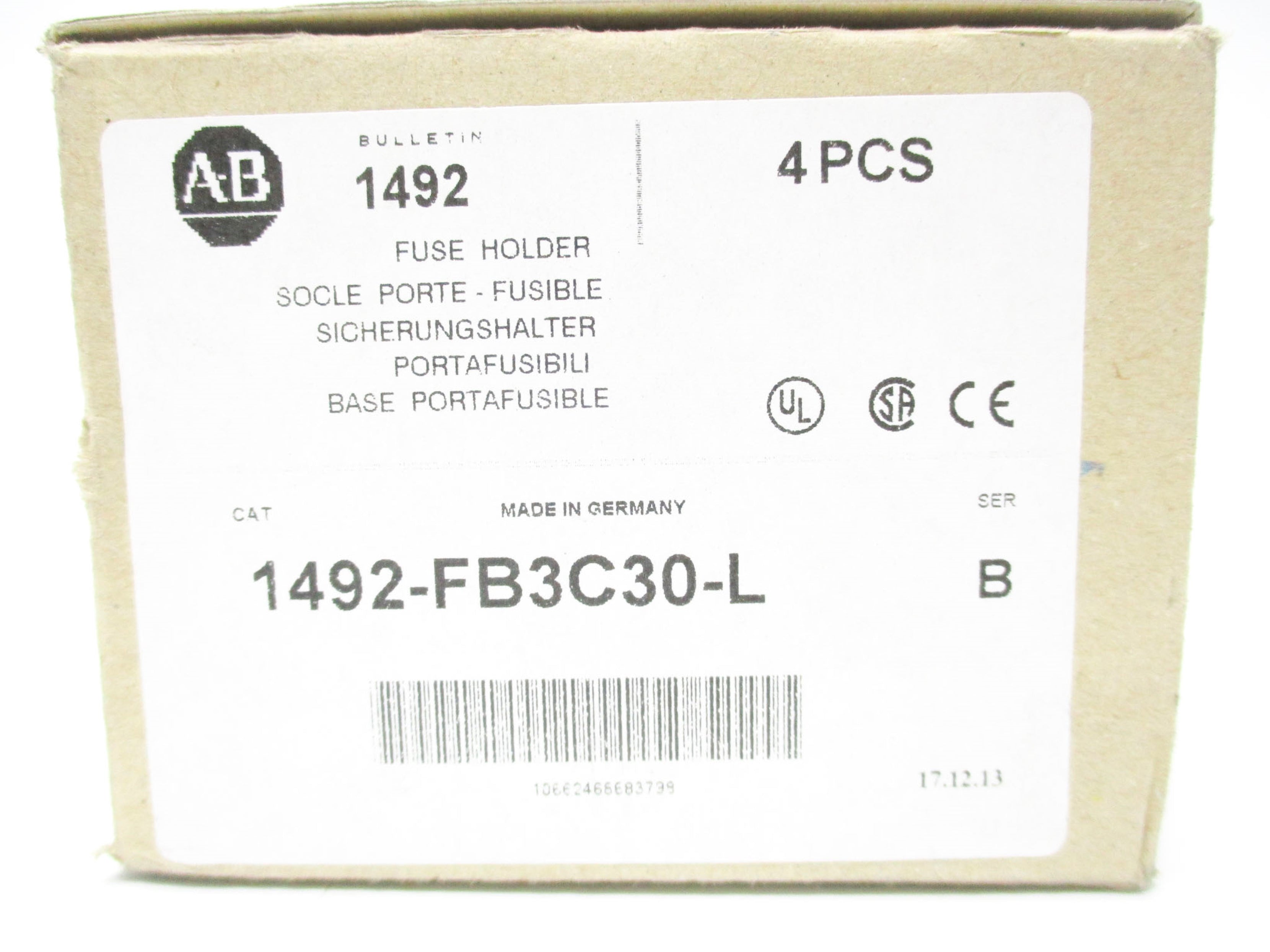 ALLEN BRADLEY 1492-FB3C30-L SER. B (PKG OF 4) (BR) NSMP