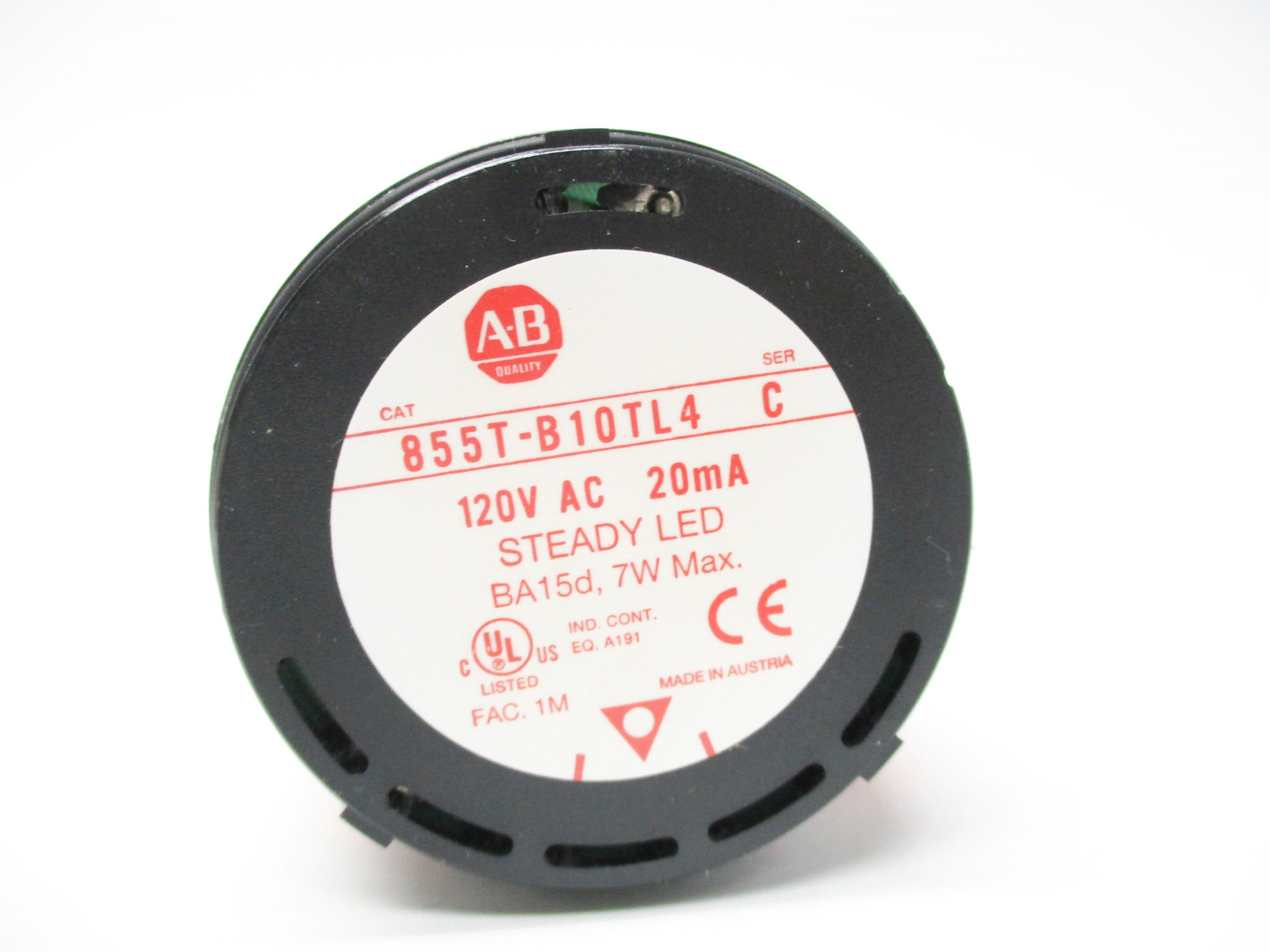 ALLEN BRADLEY 855T-B10TL4 SER. C (WH) NSMP