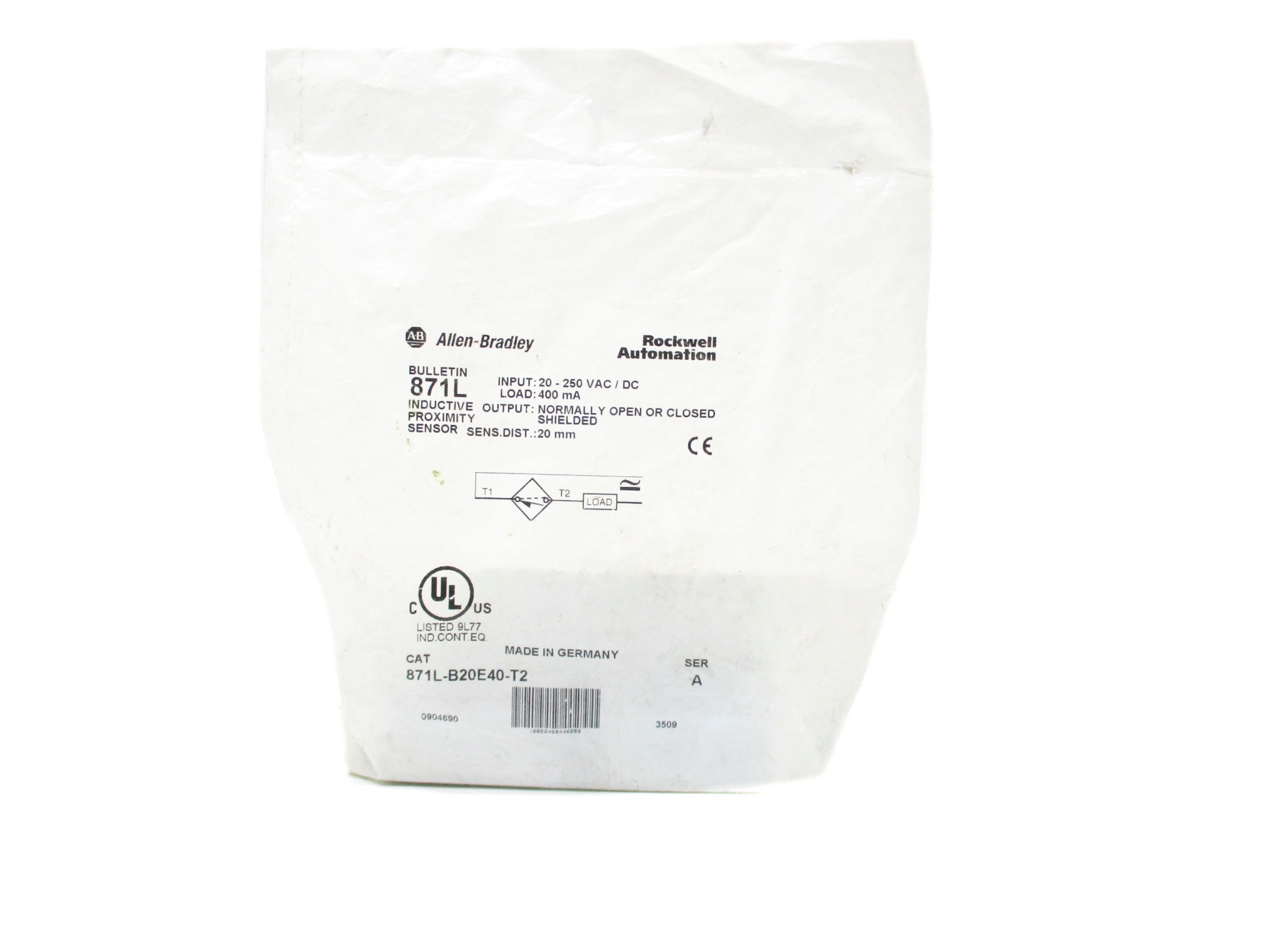 ALLEN BRADLEY 871L-B20E40-T2 SER. A NSMP