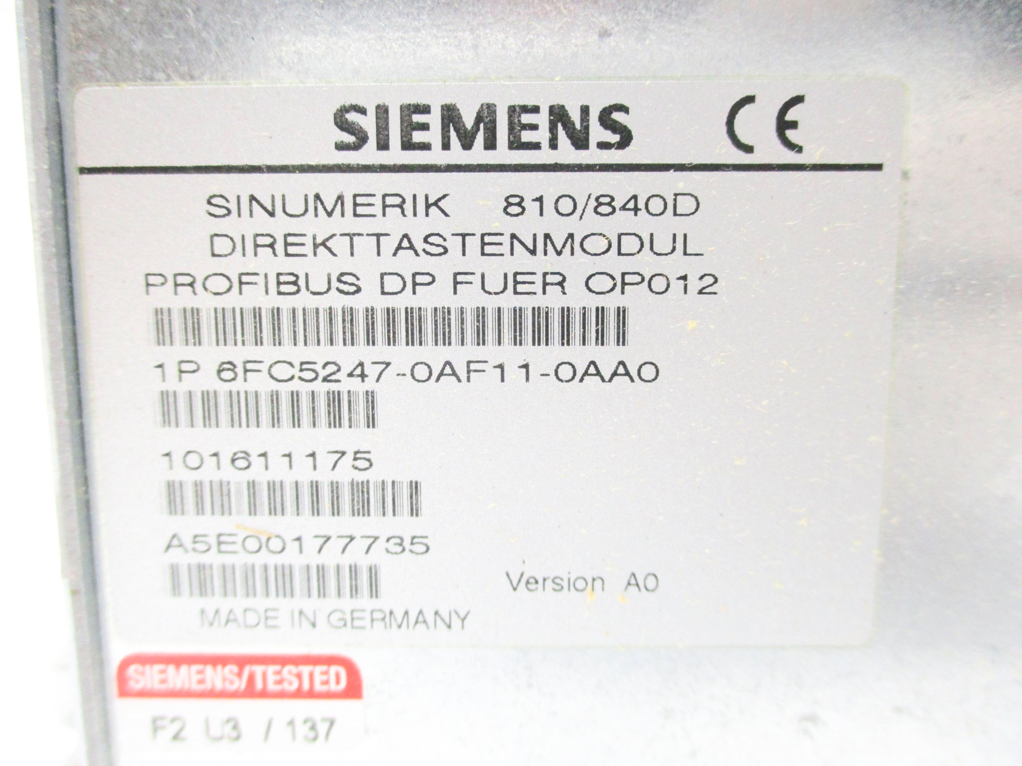 SIEMENS 6FC5247-0AF11-0AA0 NSMP