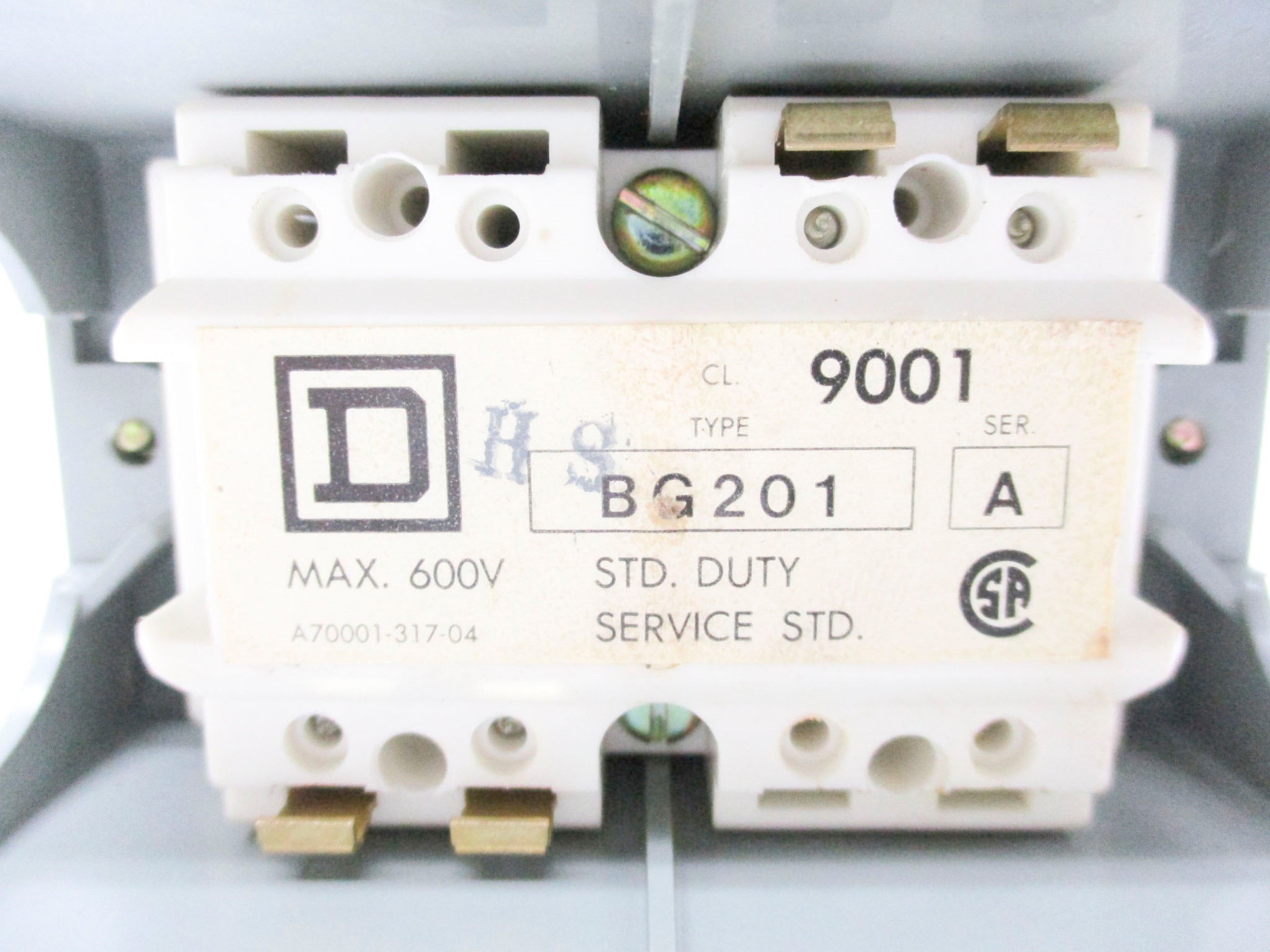 SQUARE D 9001BG201 SER. A (AS PICTURED) NSNP