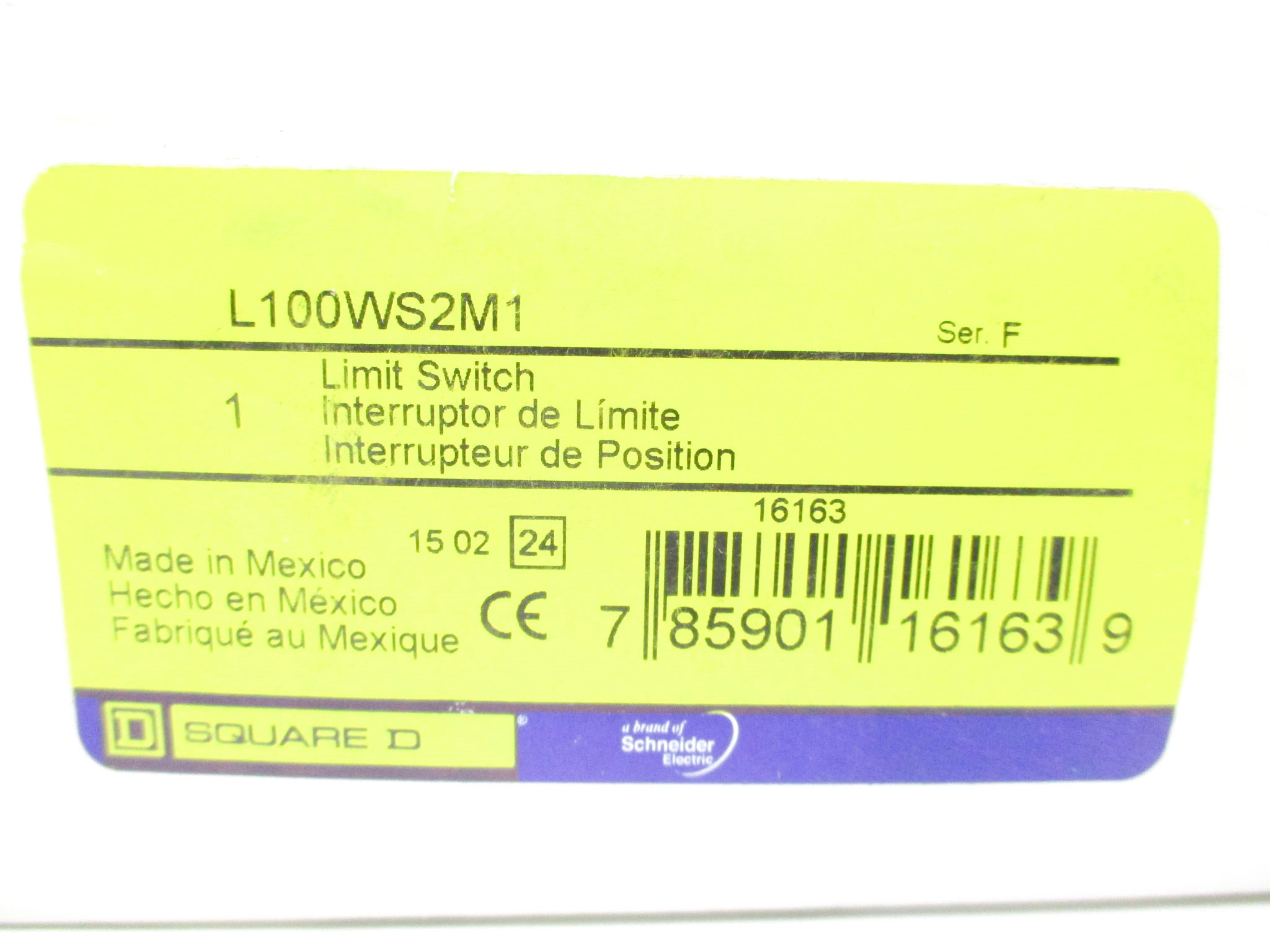 SQUARE D L100WS2M1 SER. F NSMP