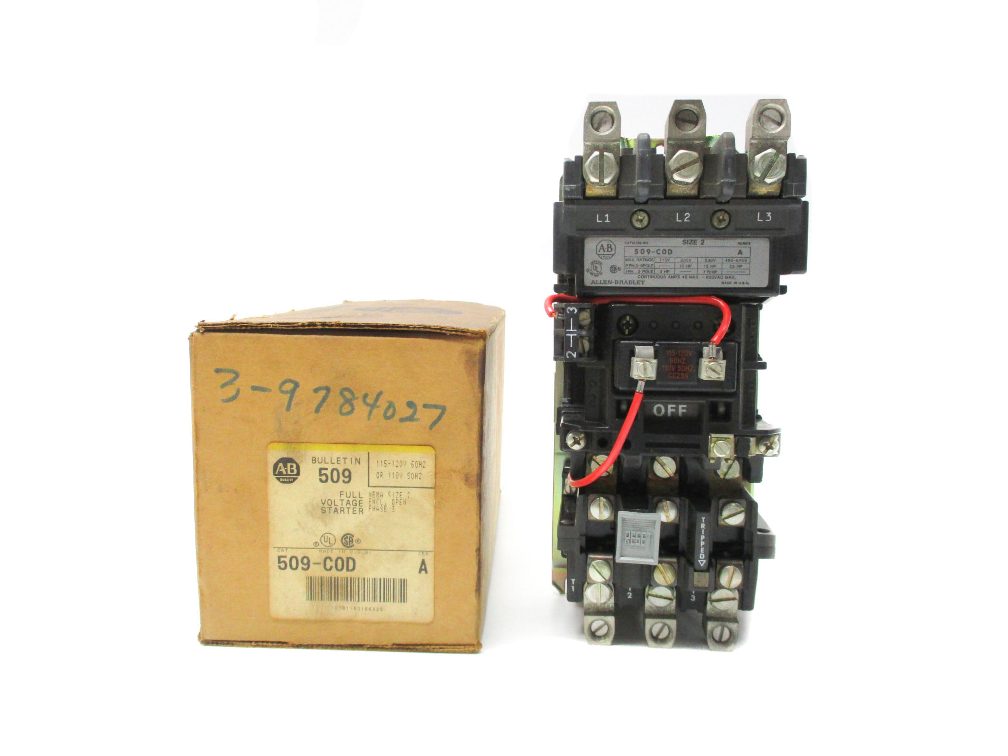 INDUSTRIAL SPARE PART 509-C0D SER. A (BR/YL) NSMP