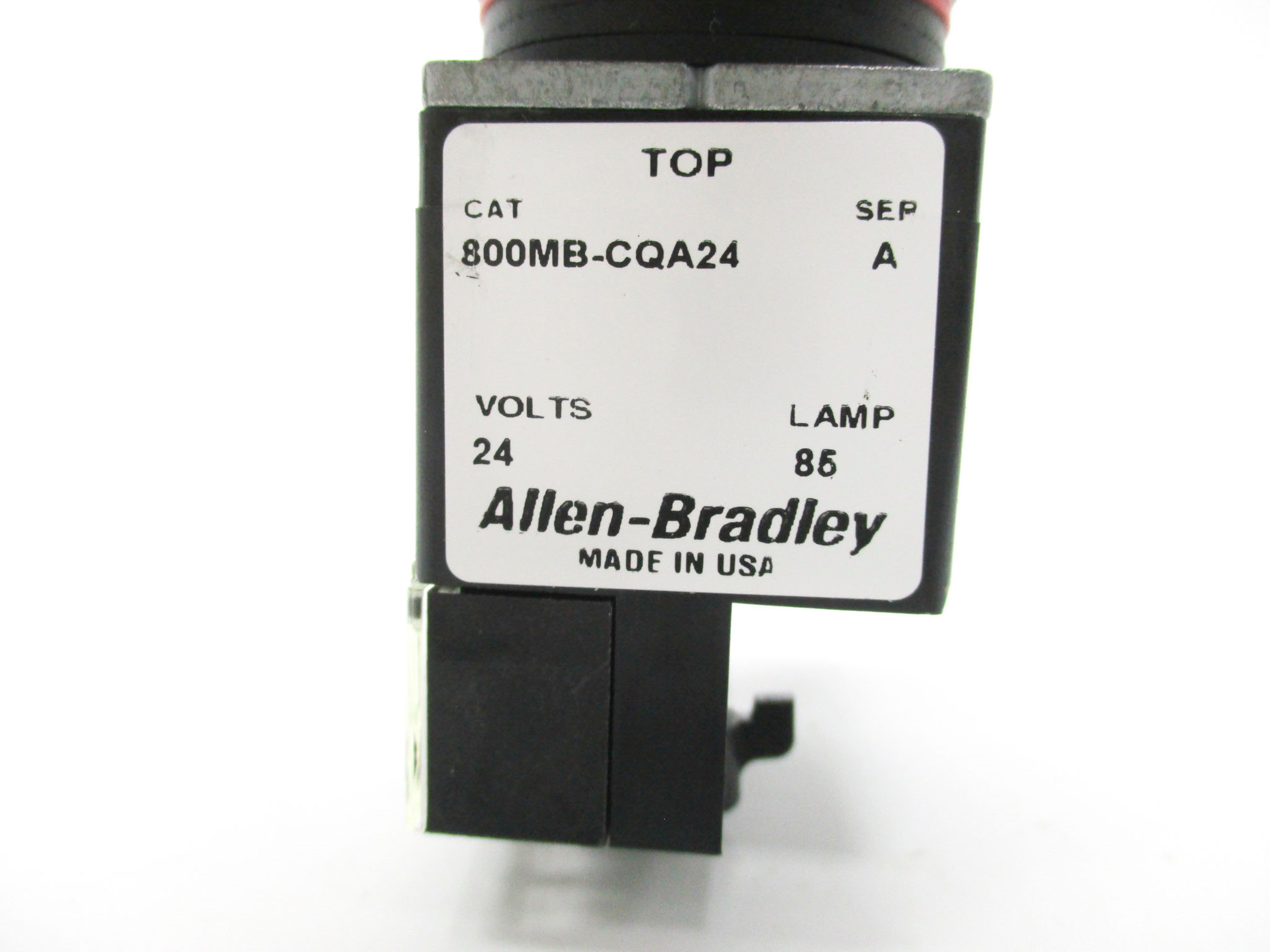 ALLEN BRADLEY 800MB-CQA24CA SER. A 24V (WH) NSMP