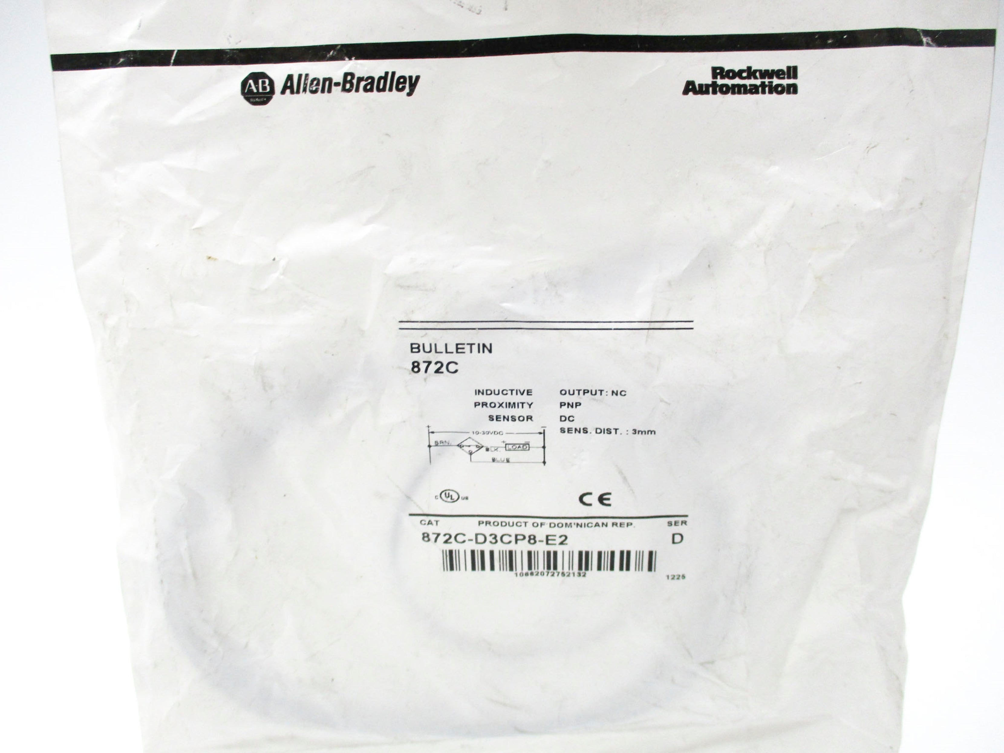 INDUSTRIAL SPARE PART 872C-D3CP8-E2 SER. D NSMP