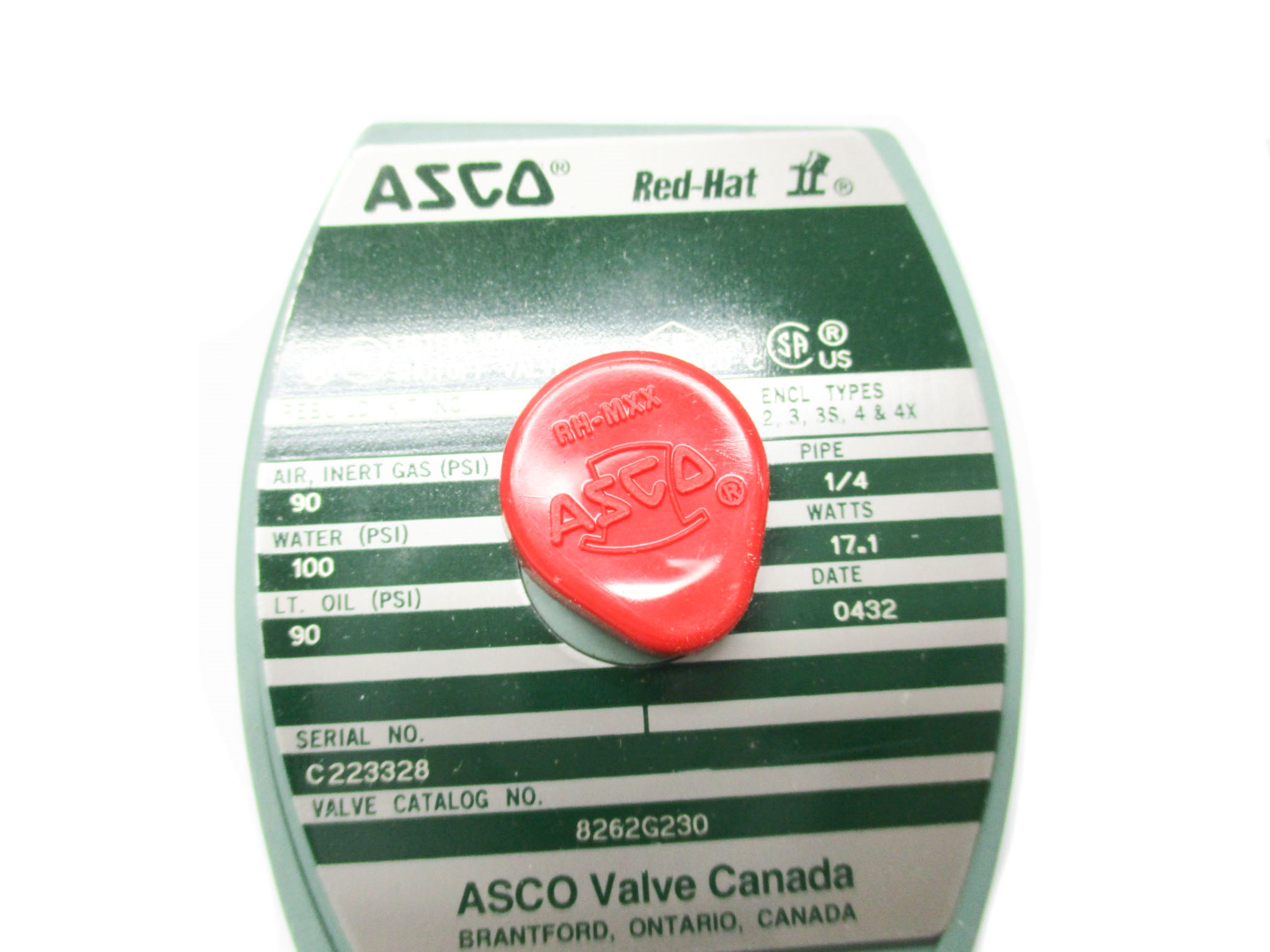 ASCO 8262G230 100PSI 120V NSMP
