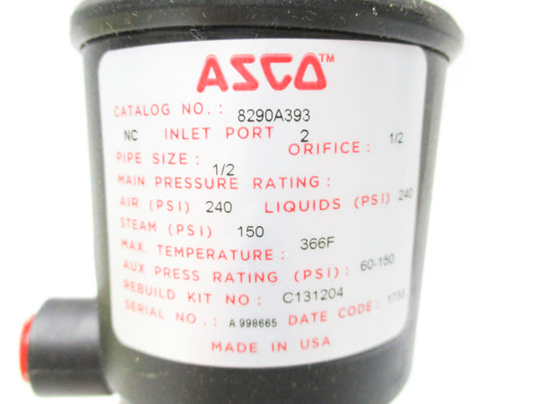 ASCO 8290A393 240PSI NSMP