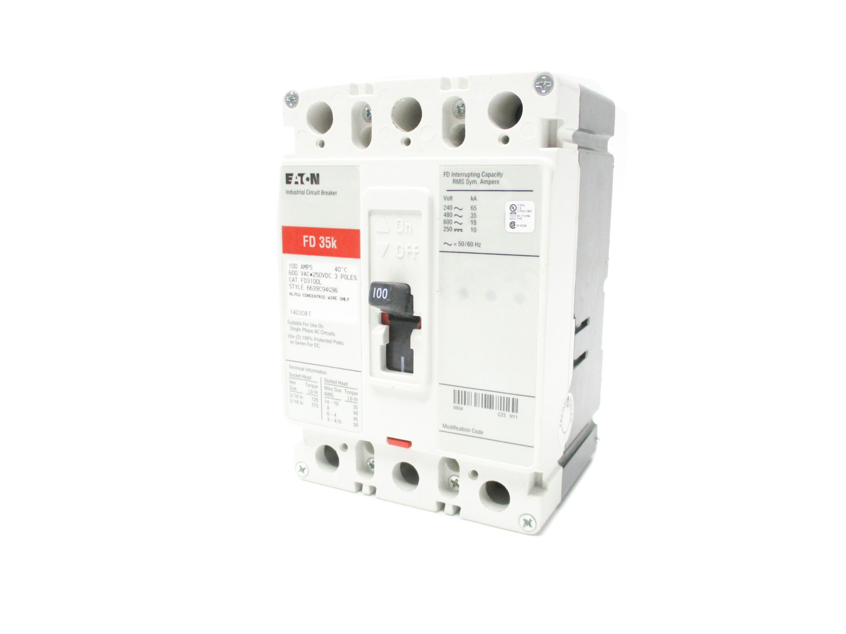 EATON FD3100L 600V 100A NSNP