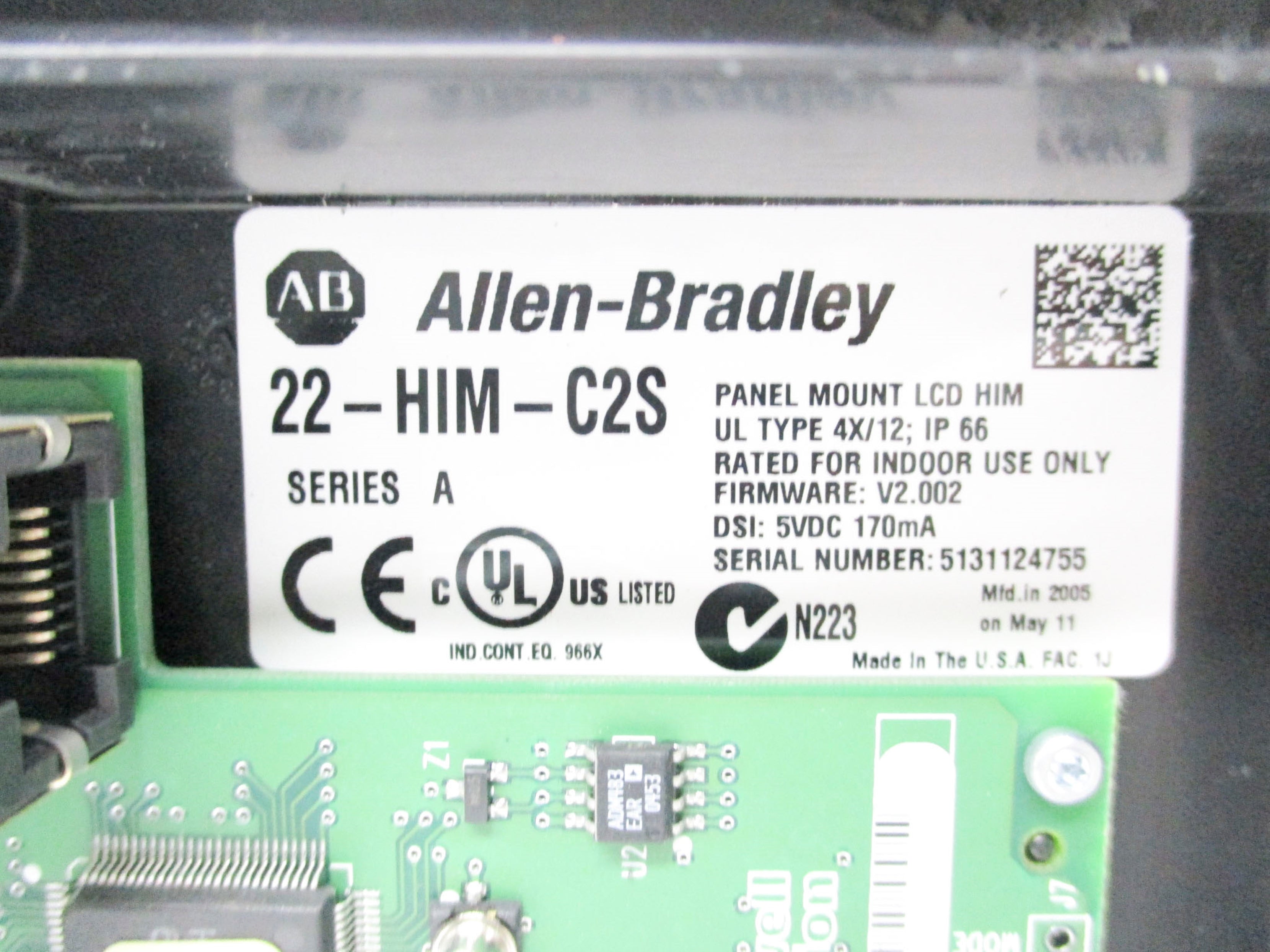 ALLEN BRADLEY 22-HIM-C2S SER. A UNMP