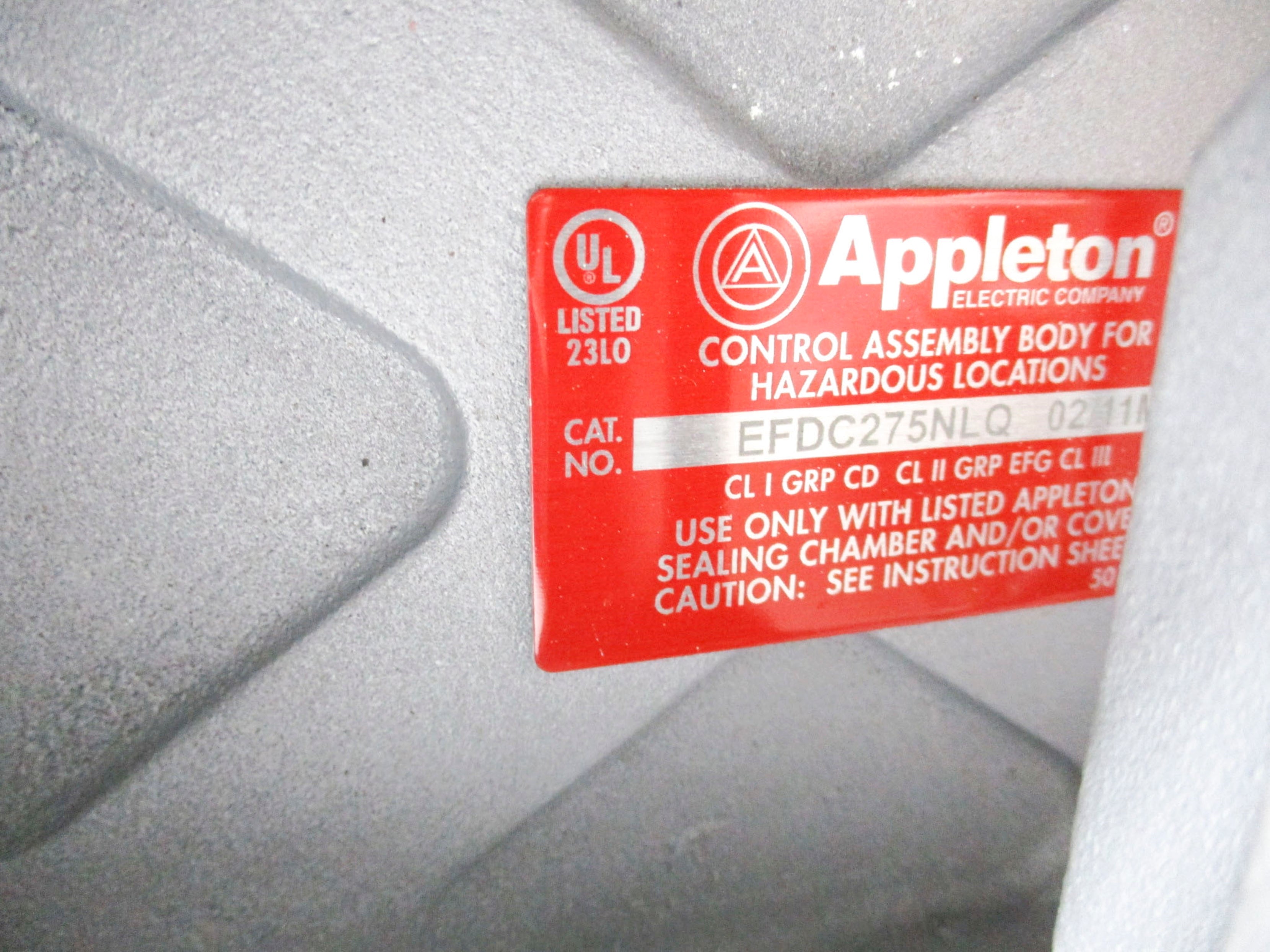 APPELTON EFDC275NLQ UNMP