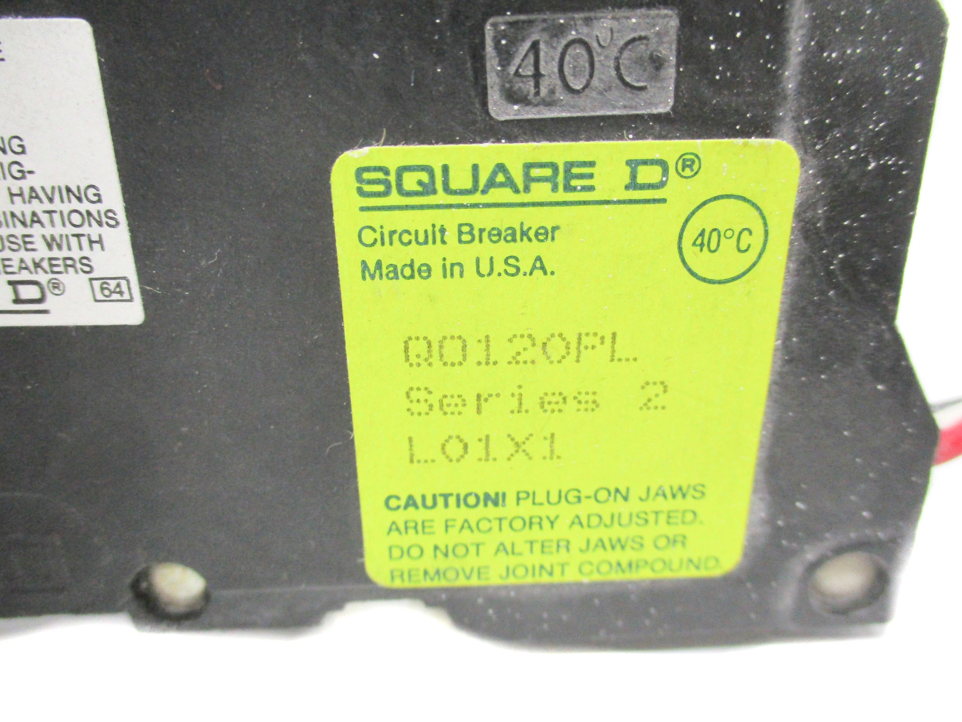 SQUARE D Q0120PL SER. 2 10A 120V UNMP