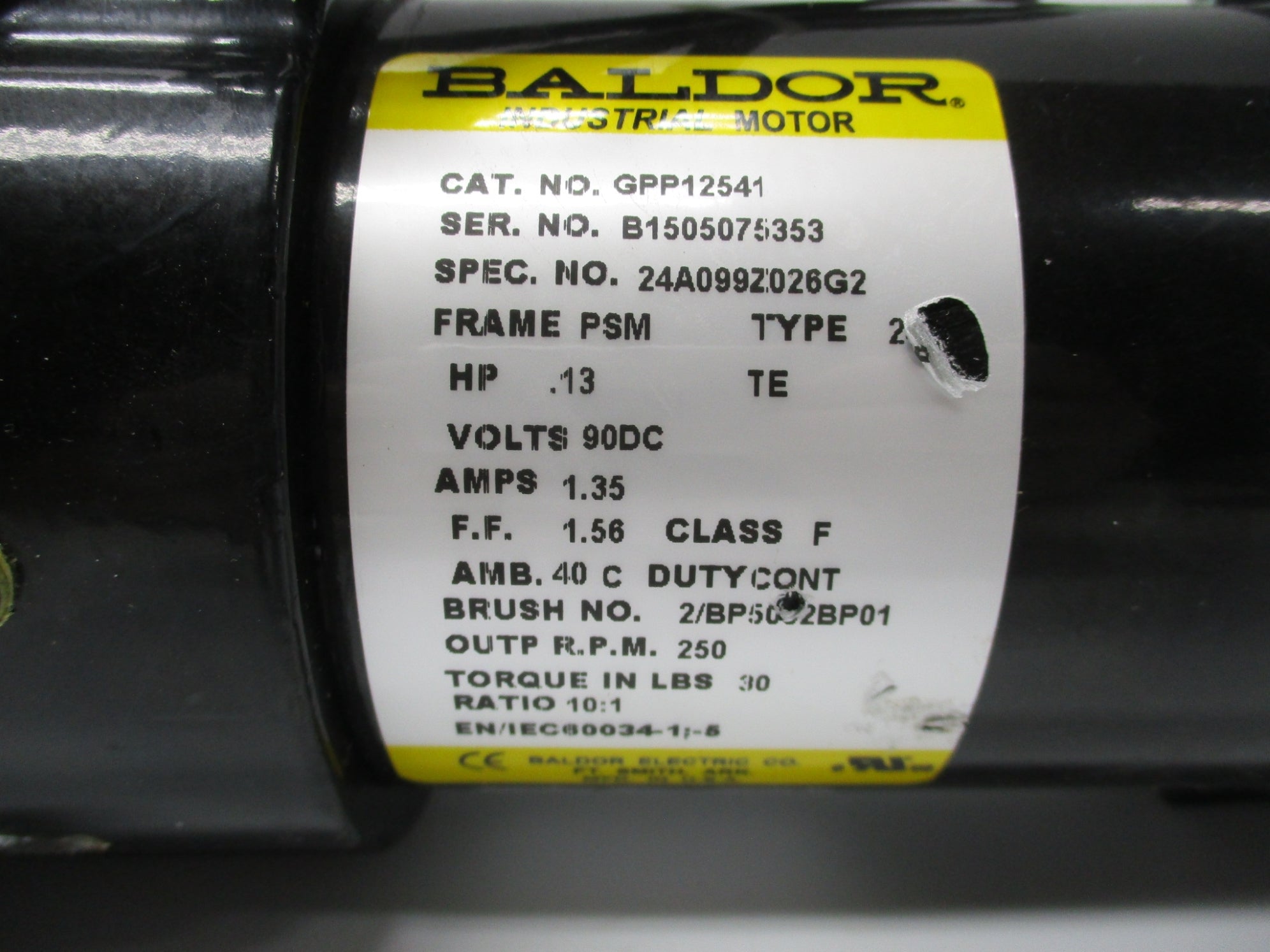 BALDOR GPP12541 NSNP