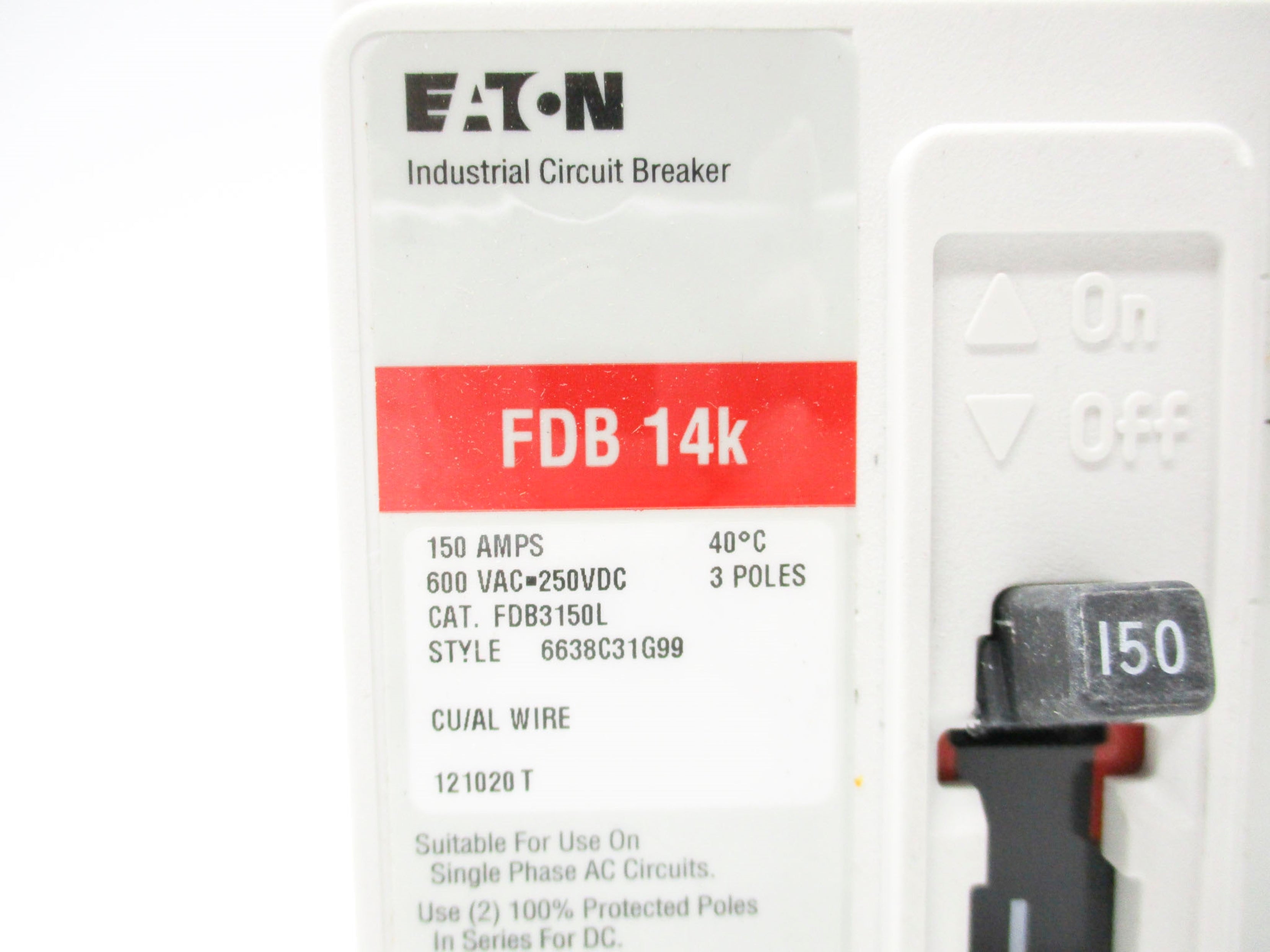 EATON FDB3150L 150A 600VAC NSNP