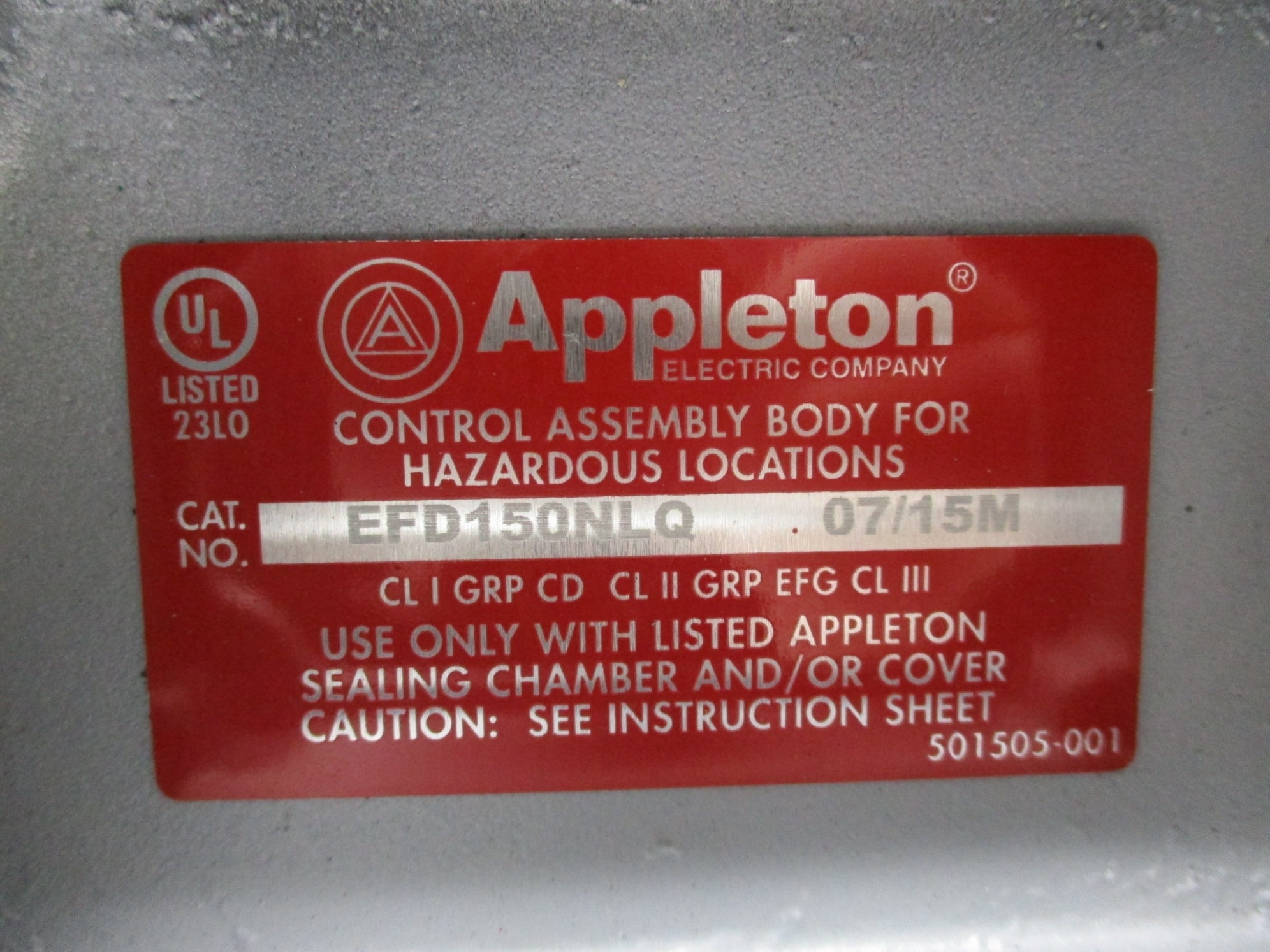 APPLETON EFD150NLQ NSNP