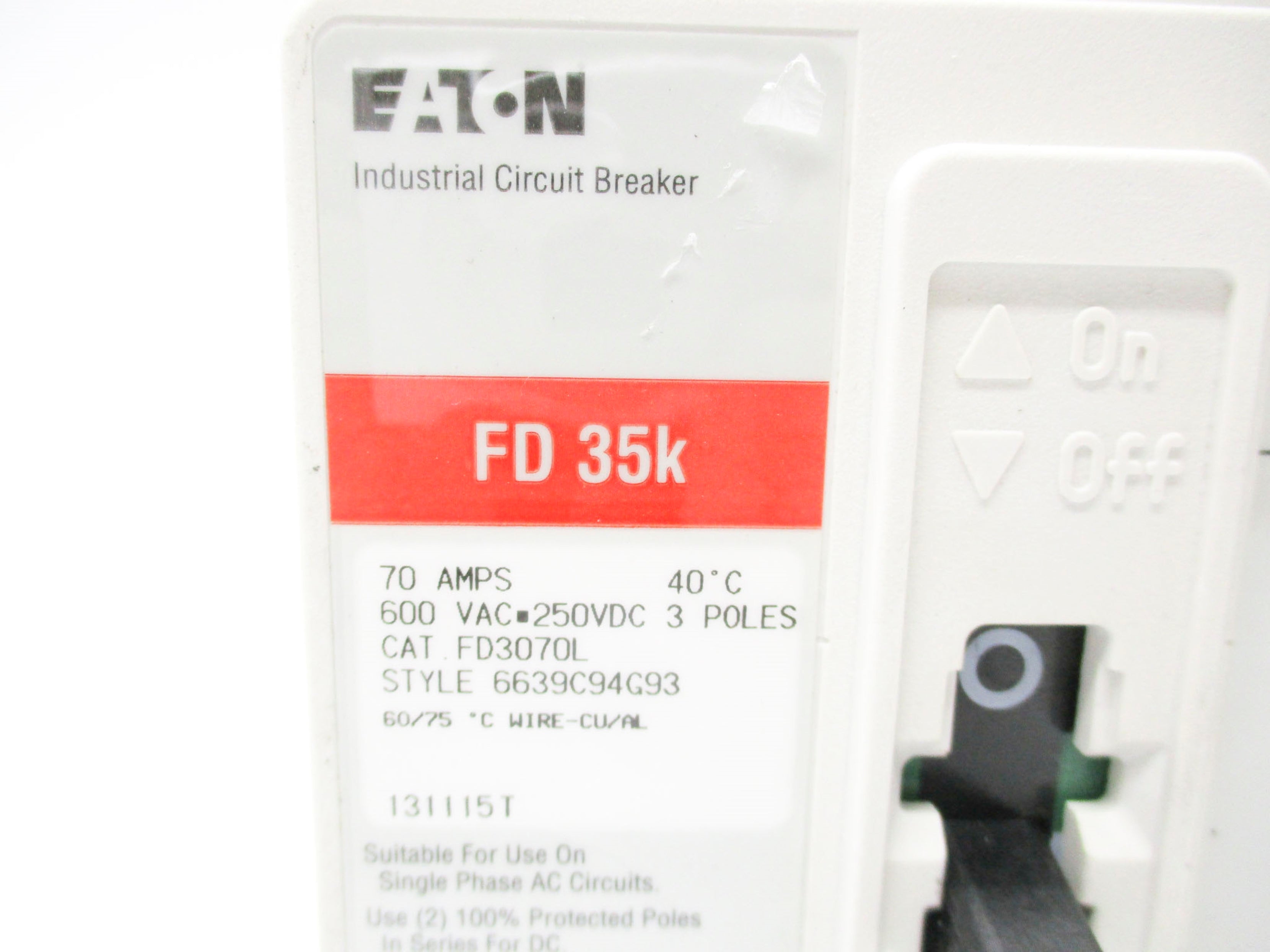 EATON FD3070L 600VAC 70A NSNP