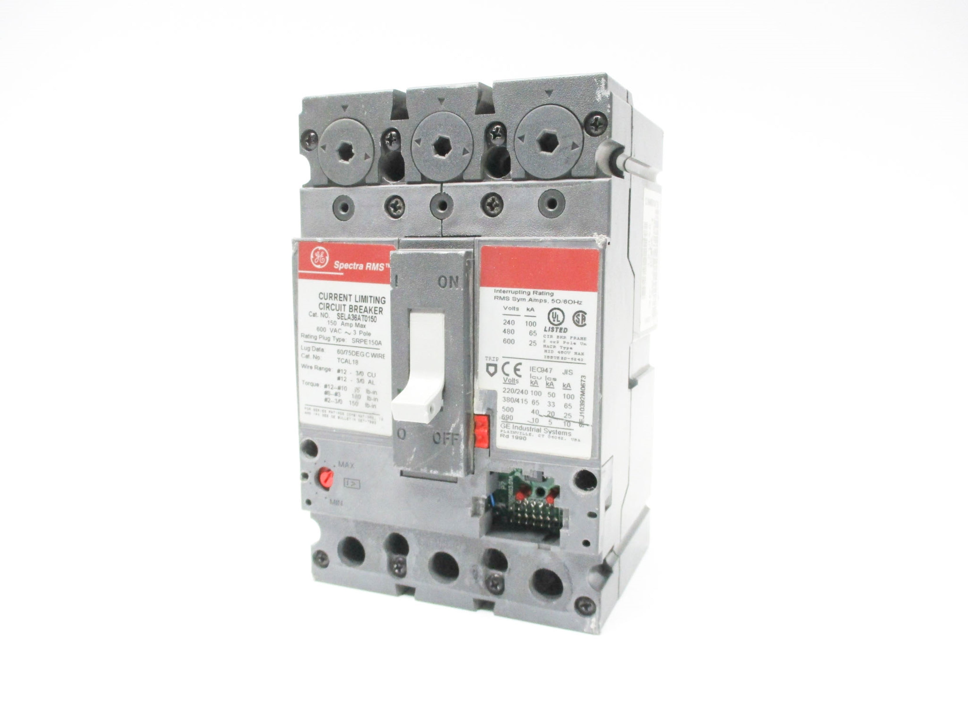 GENERAL ELECTRIC SELA36AT0150 150A 600VAC (AS PICTURED) UNMP