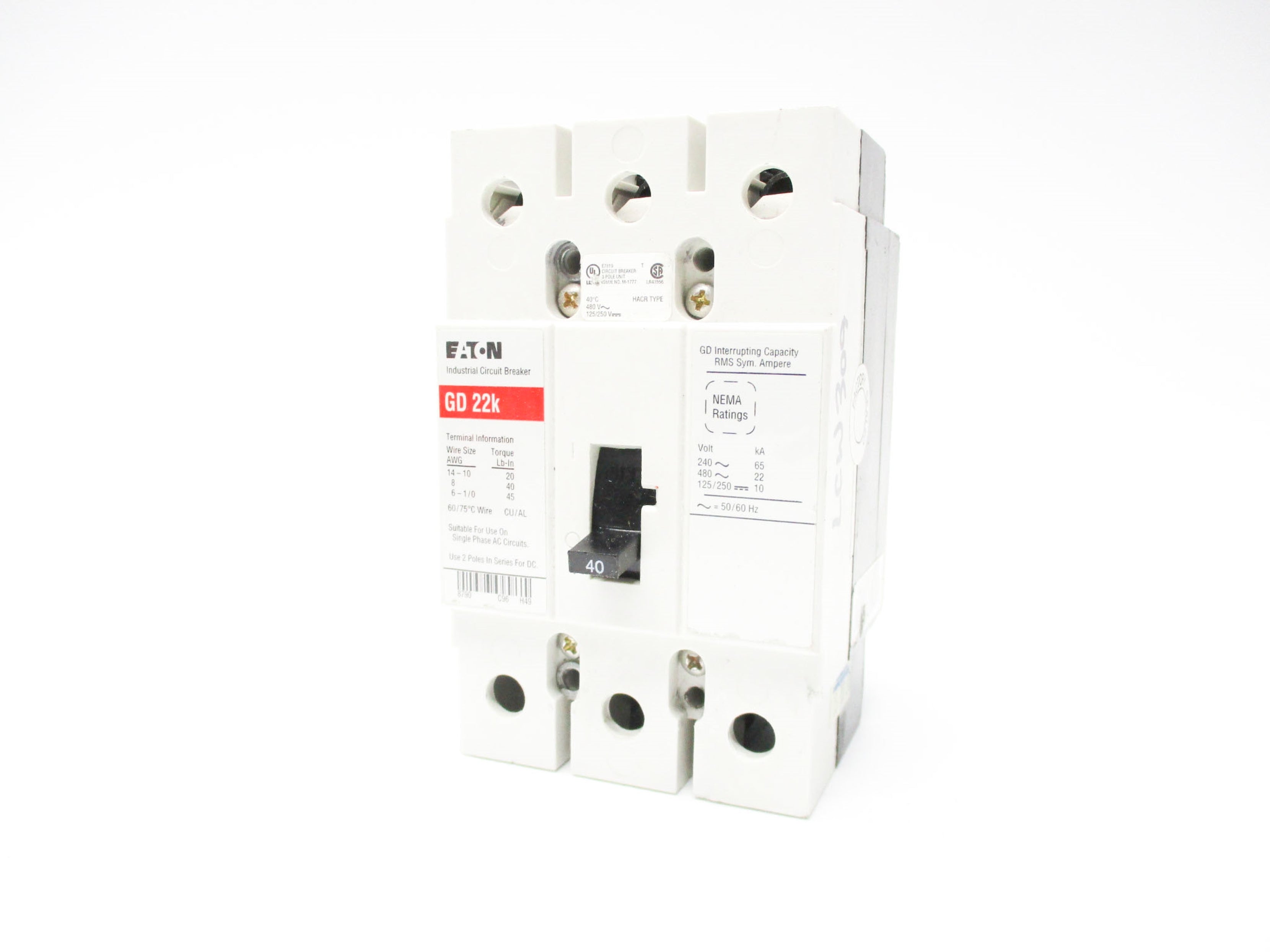 EATON GD22K 480V 40A NSNP