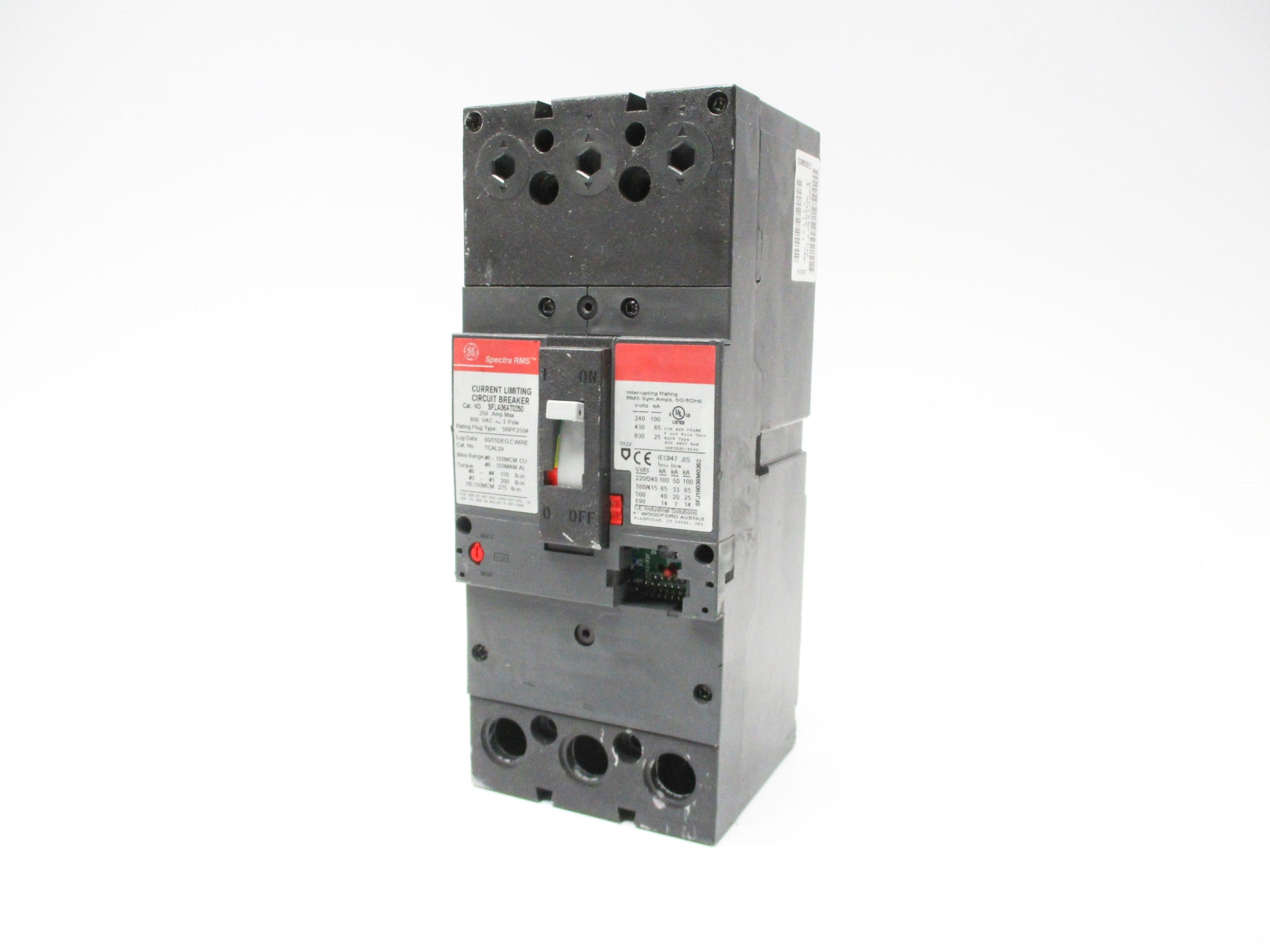 GENERAL ELECTRIC SFLA36AT0250 250A 600VAC (AS PICTURED) UNMP